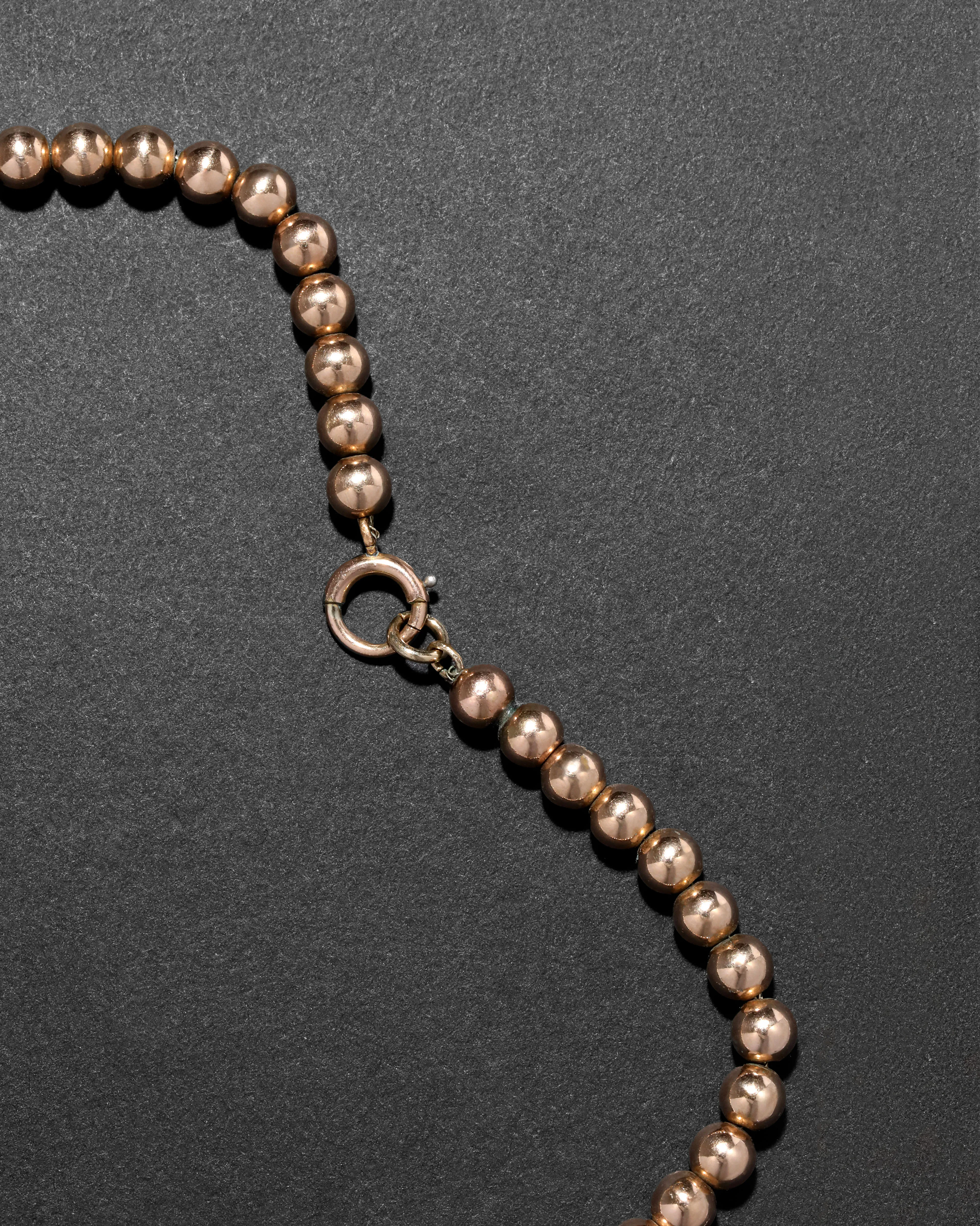 Antique 1800s 14k Gold Fill Bead Necklace sold by Alexis Bittar product image thumbnail 3