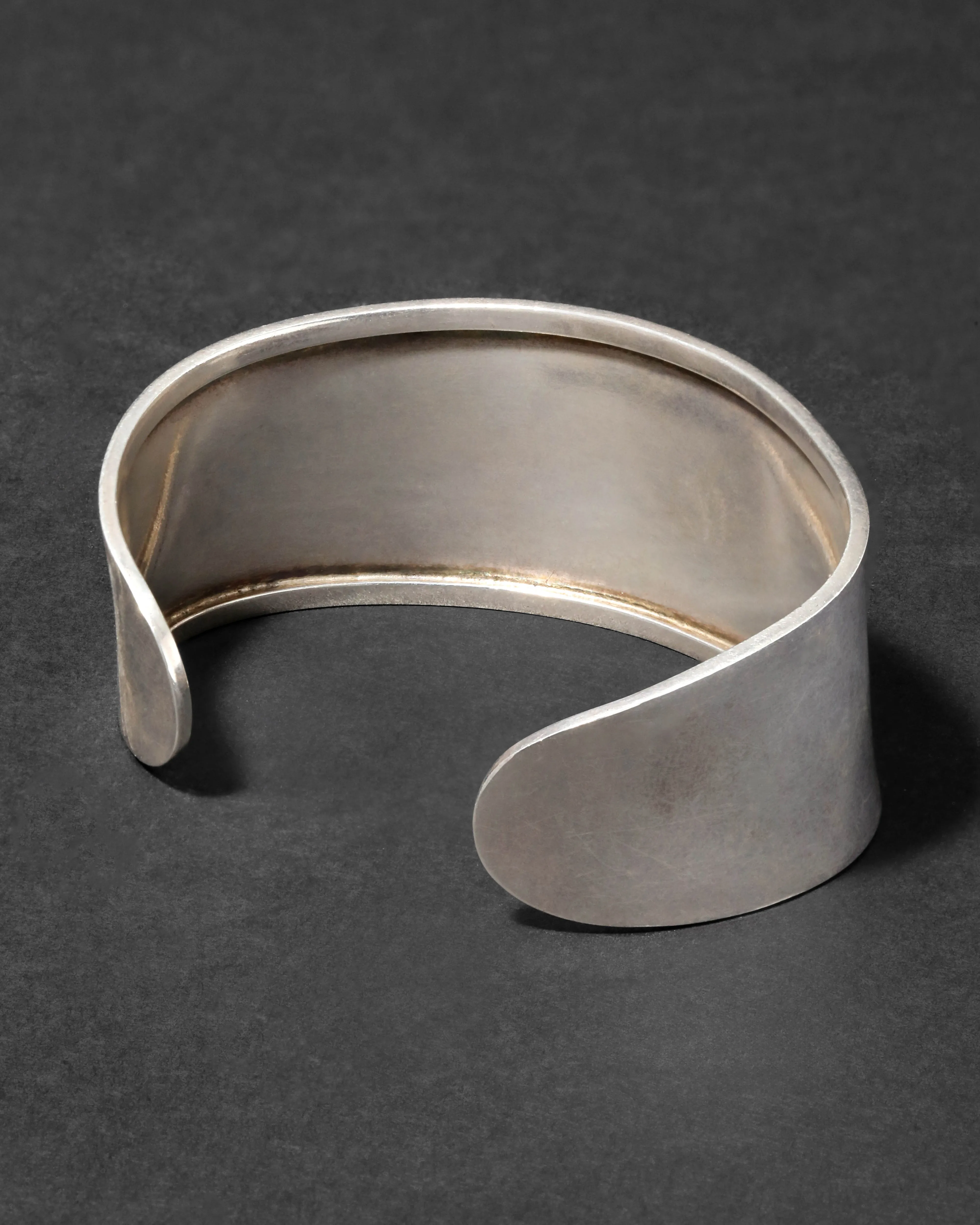 Vintage 1980s Sterling Silver Modernist Cuff Bracelet sold by Alexis Bittar product image thumbnail 3