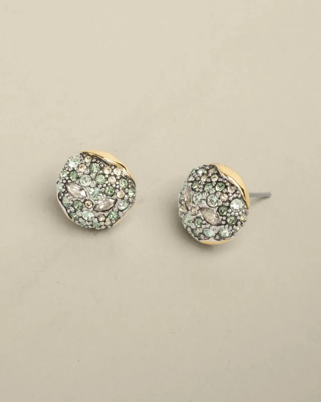 Solanales Crystal Round Post Earring- Sprout sold by Alexis Bittar