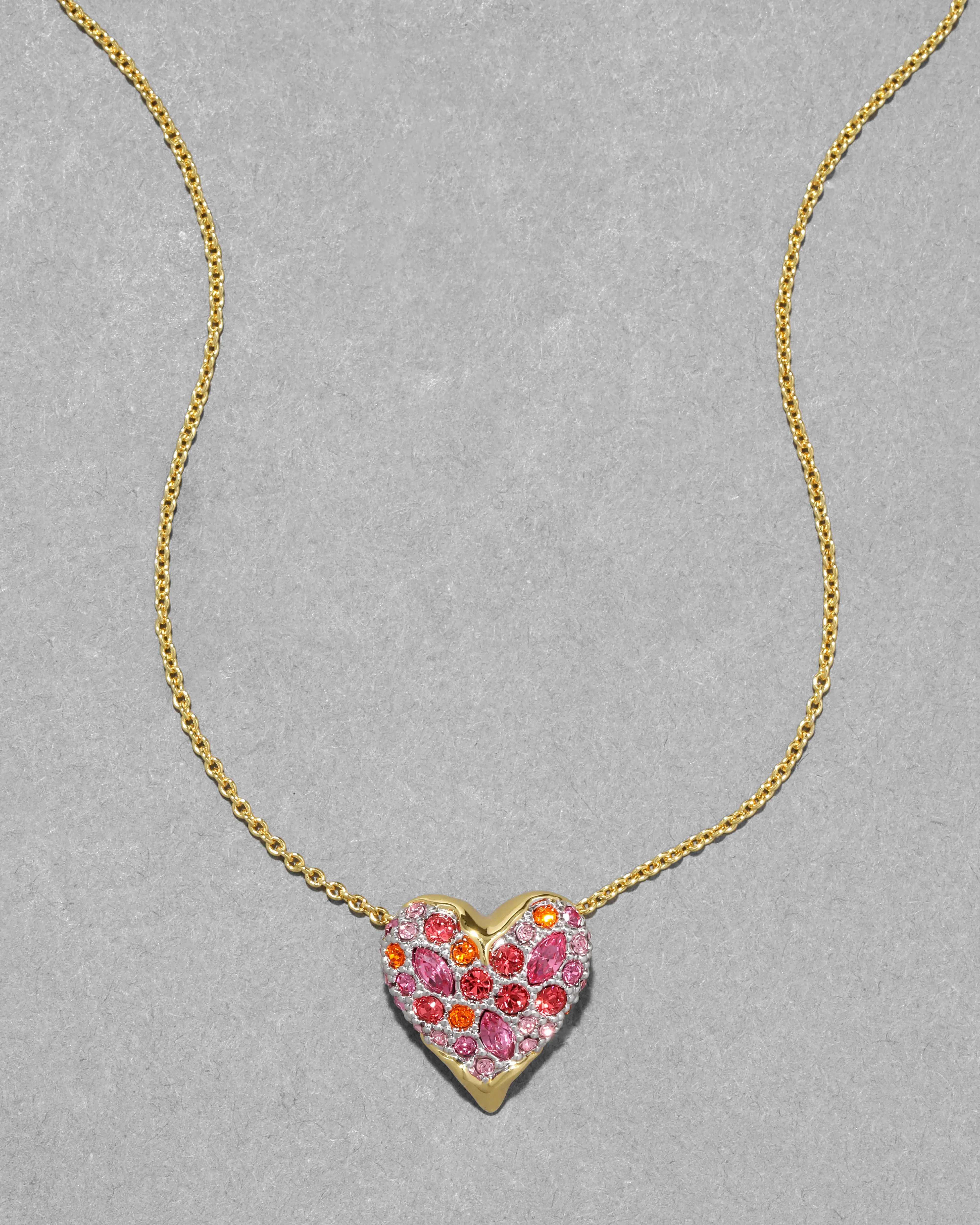 Solanales Crystal Heart Pendant Necklace- Candy sold by Alexis Bittar