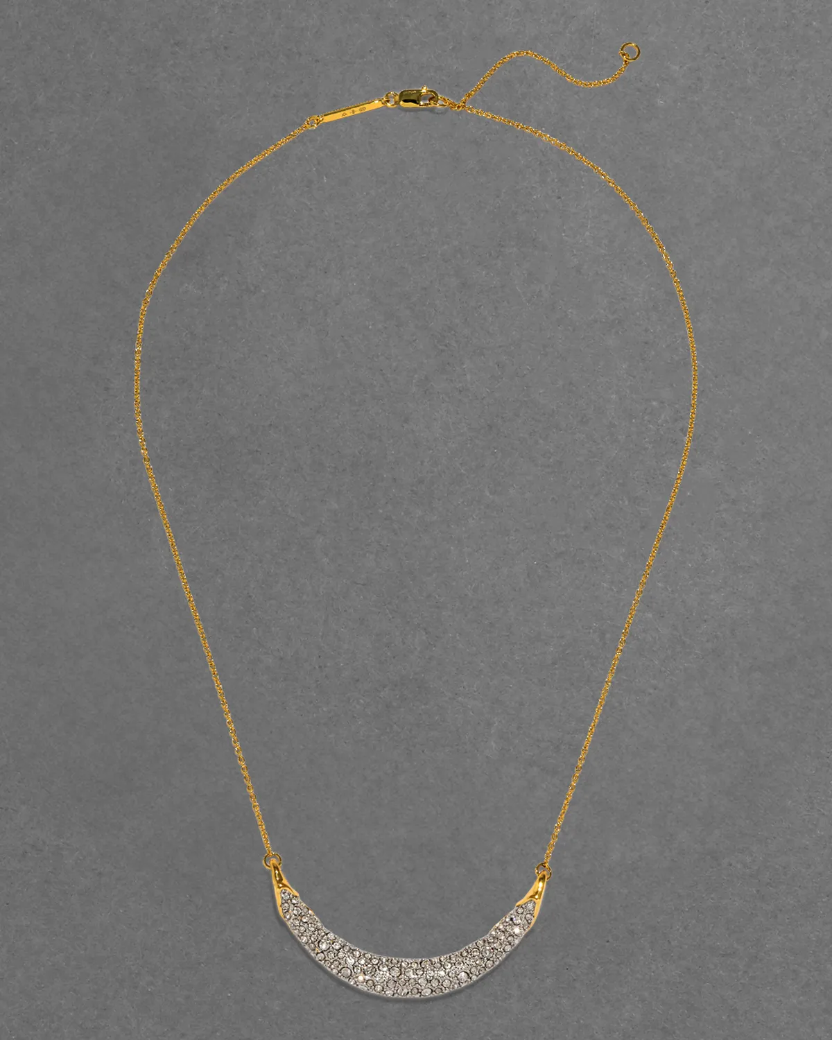 Solanales Crystal Crescent Necklace sold by Alexis Bittar product image thumbnail 3