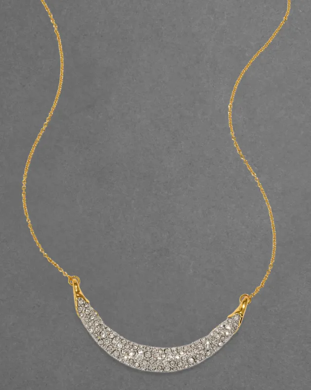 Solanales Crystal Crescent Necklace sold by Alexis Bittar
