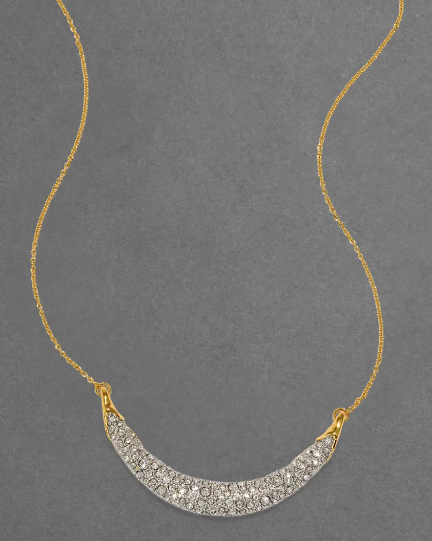 Solanales Crystal Crescent Necklace sold by Alexis Bittar
