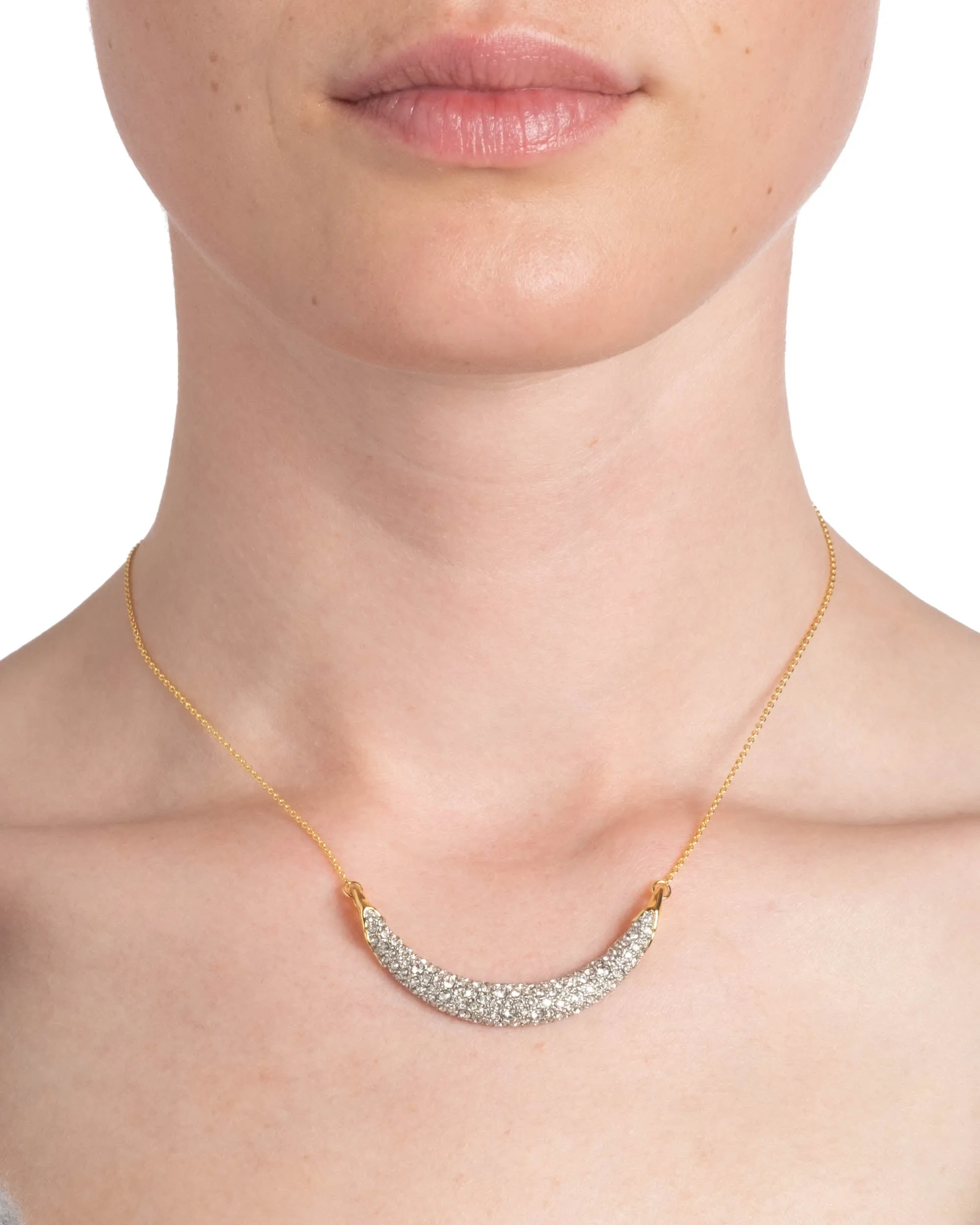 Solanales Crystal Crescent Necklace sold by Alexis Bittar product image thumbnail 4