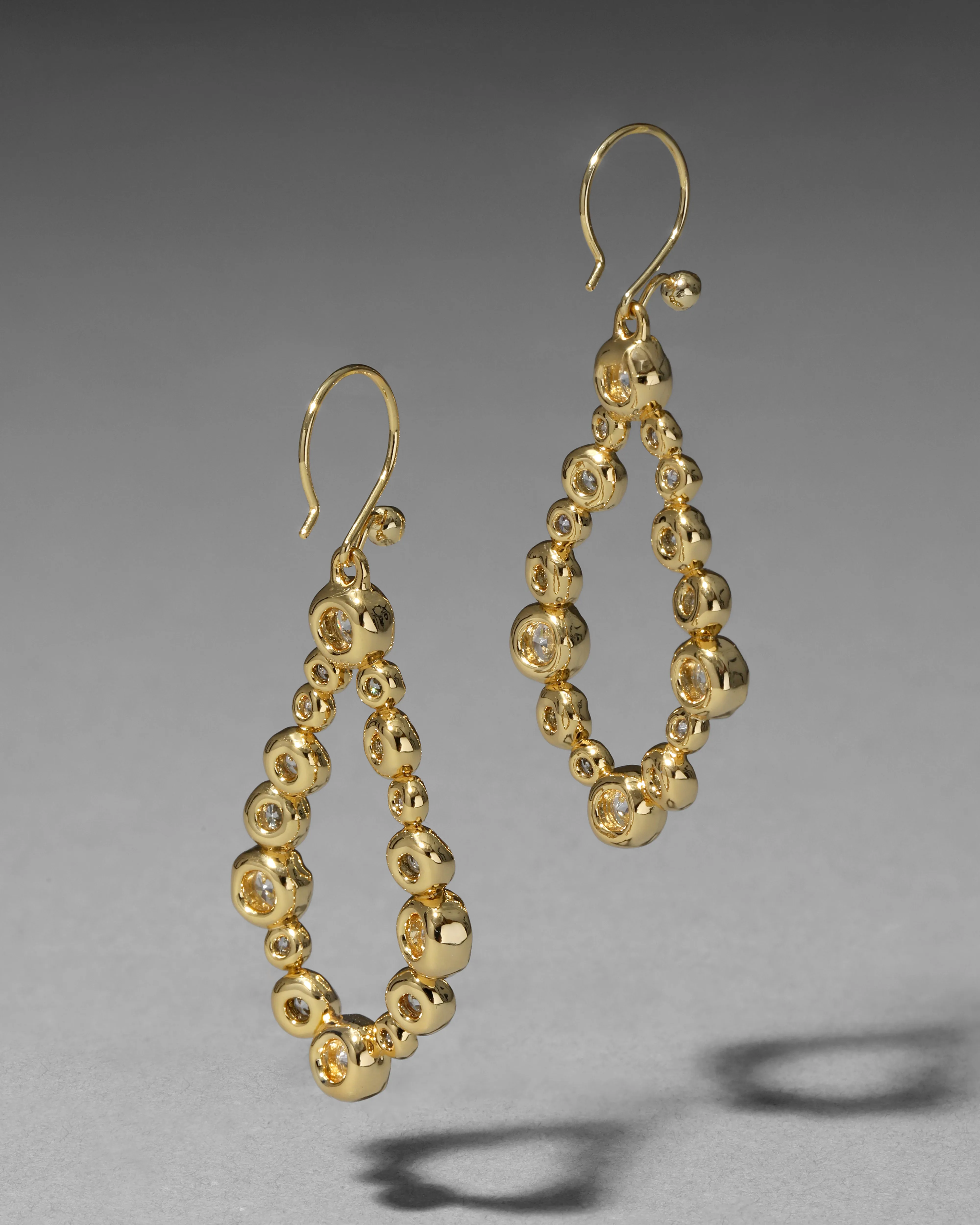 Asterales Gold Teardrop Wire Earring sold by Alexis Bittar product image thumbnail 3