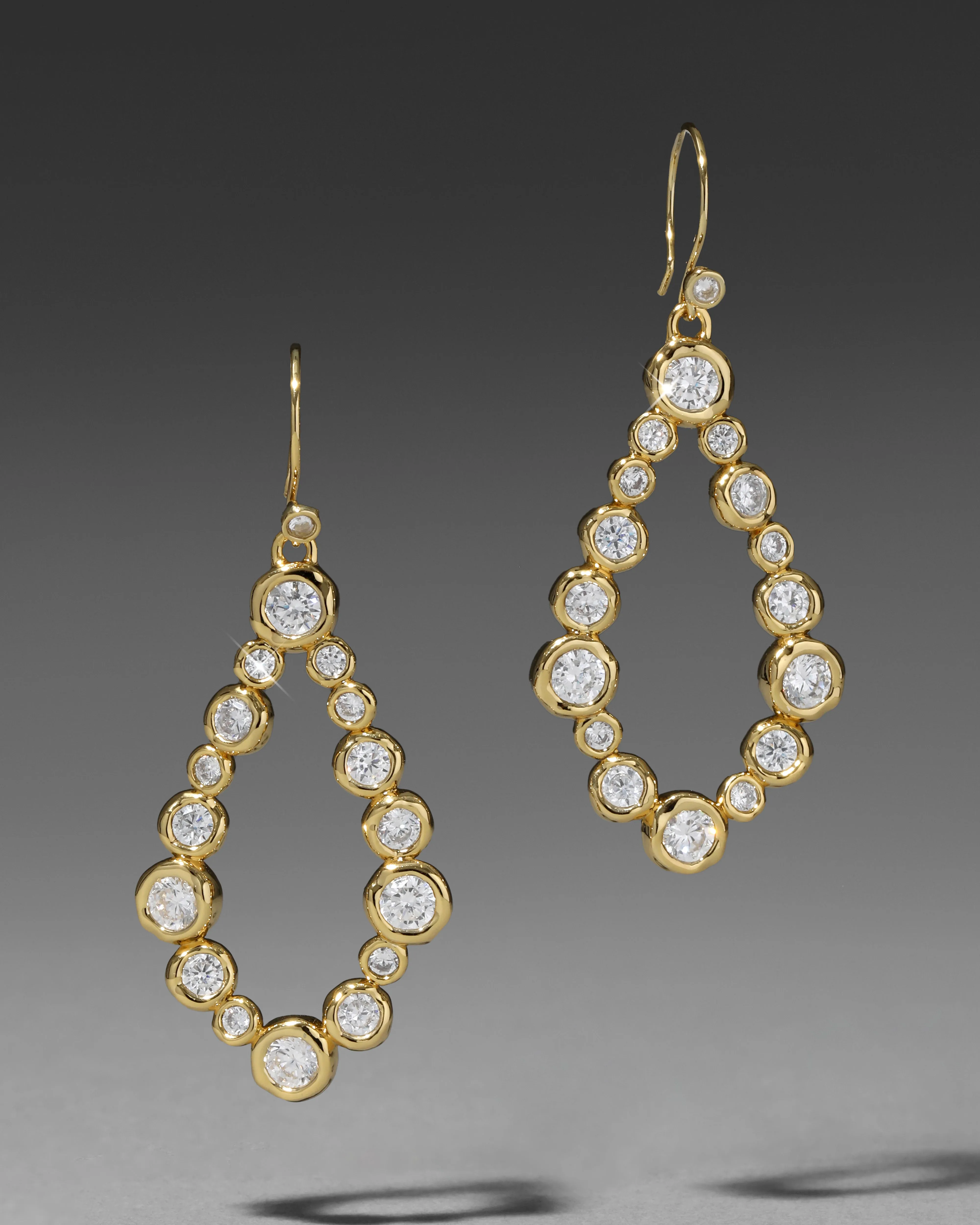 Asterales Gold Teardrop Wire Earring sold by Alexis Bittar