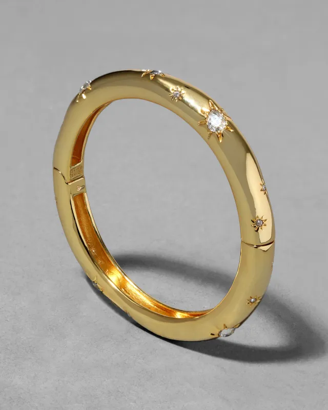 Starbust Crystal Studded Hinge Bracelet sold by Alexis Bittar