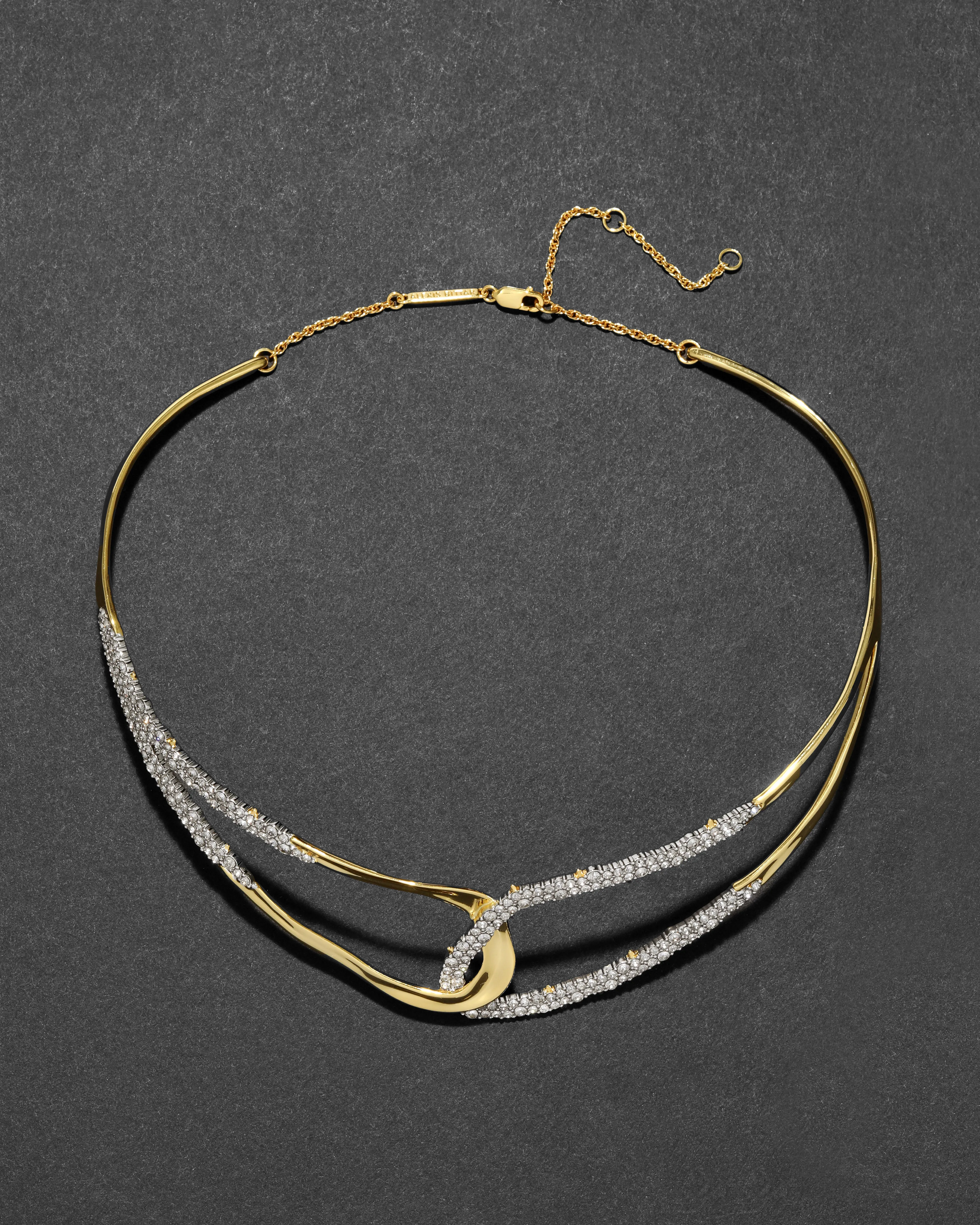 Freeform Pavé Intertwined Collar Necklace sold by Alexis Bittar