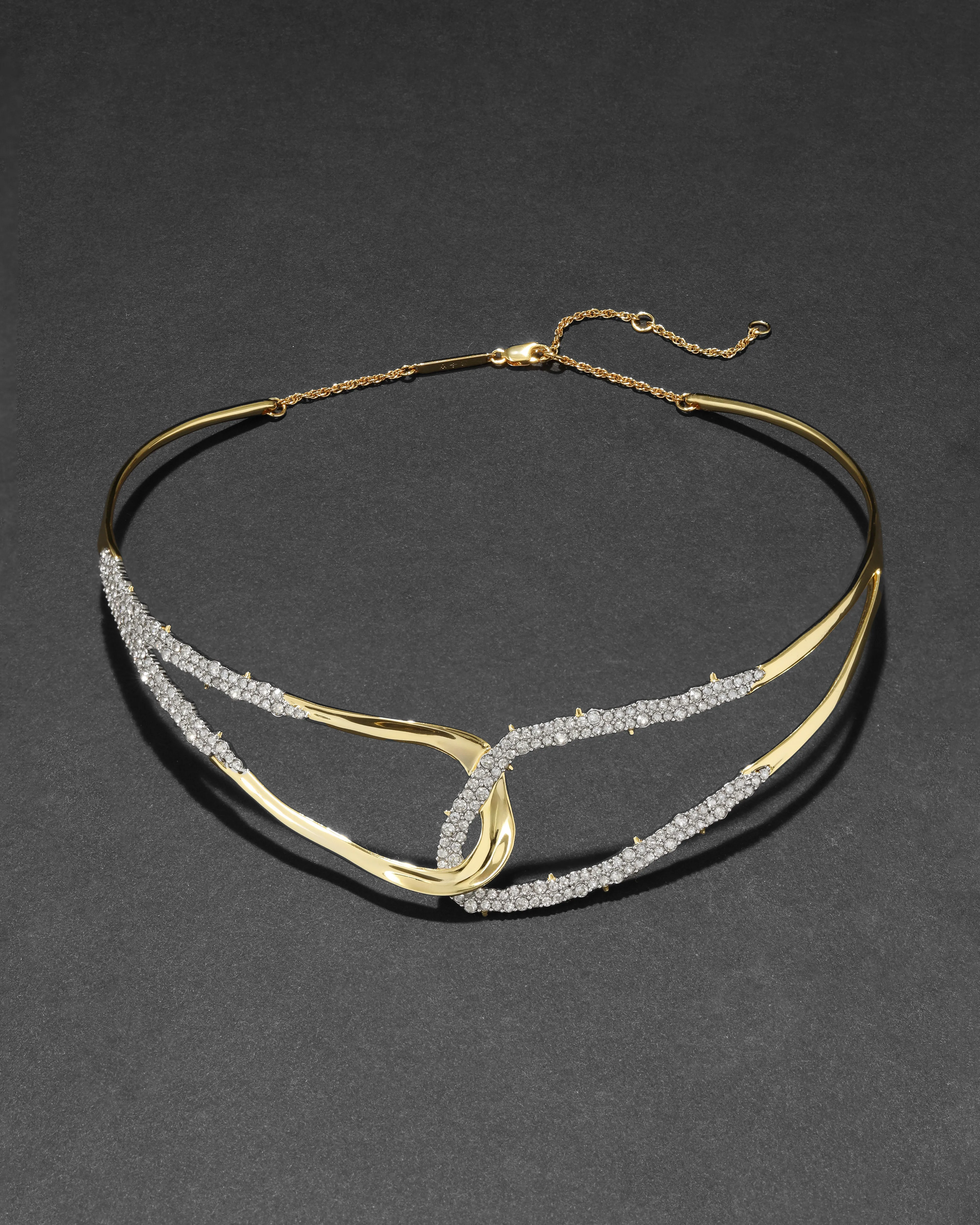 Freeform Pavé Intertwined Collar Necklace sold by Alexis Bittar product image thumbnail 4