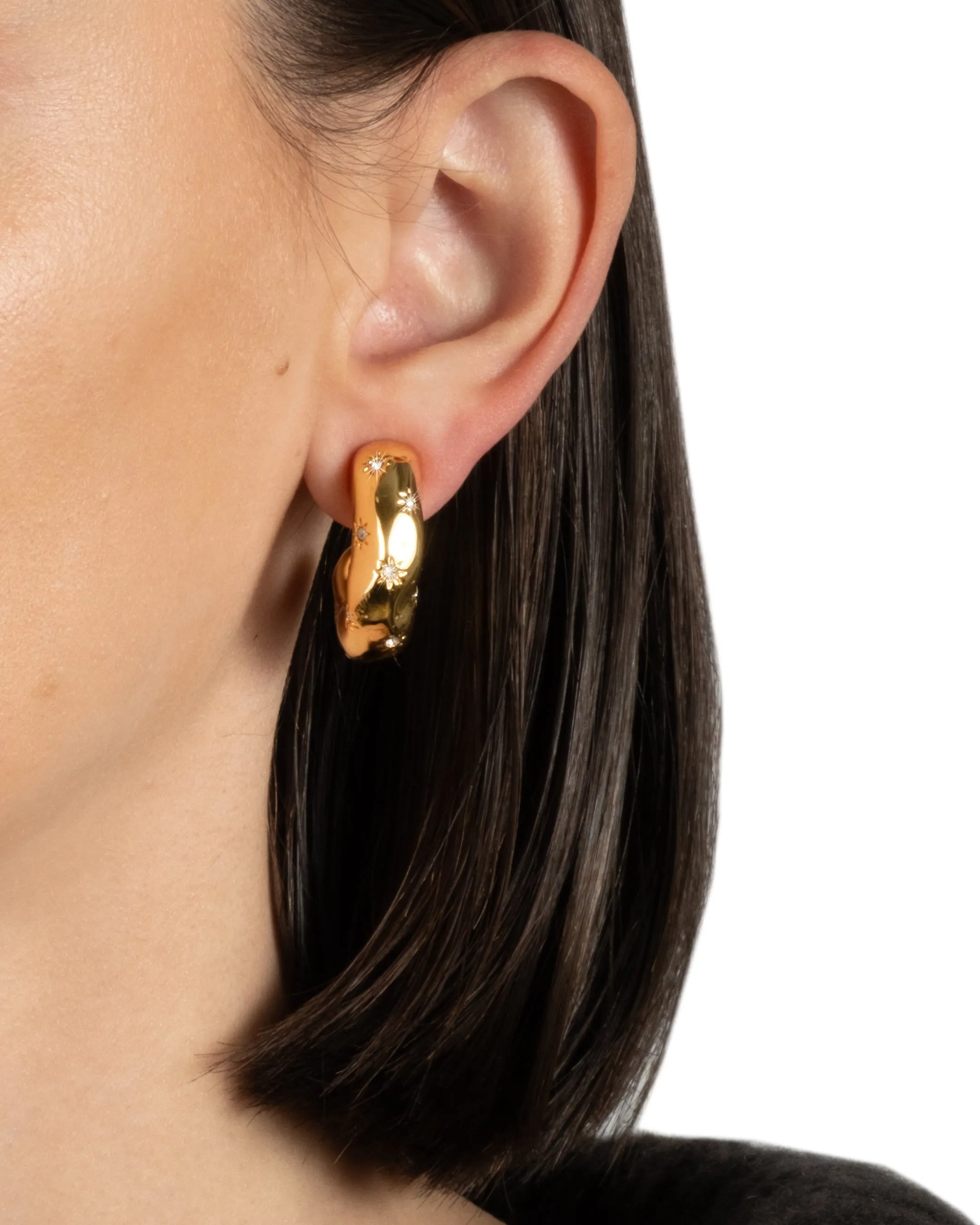 Starburst Crystal Huggie Earring sold by Alexis Bittar product image thumbnail 2