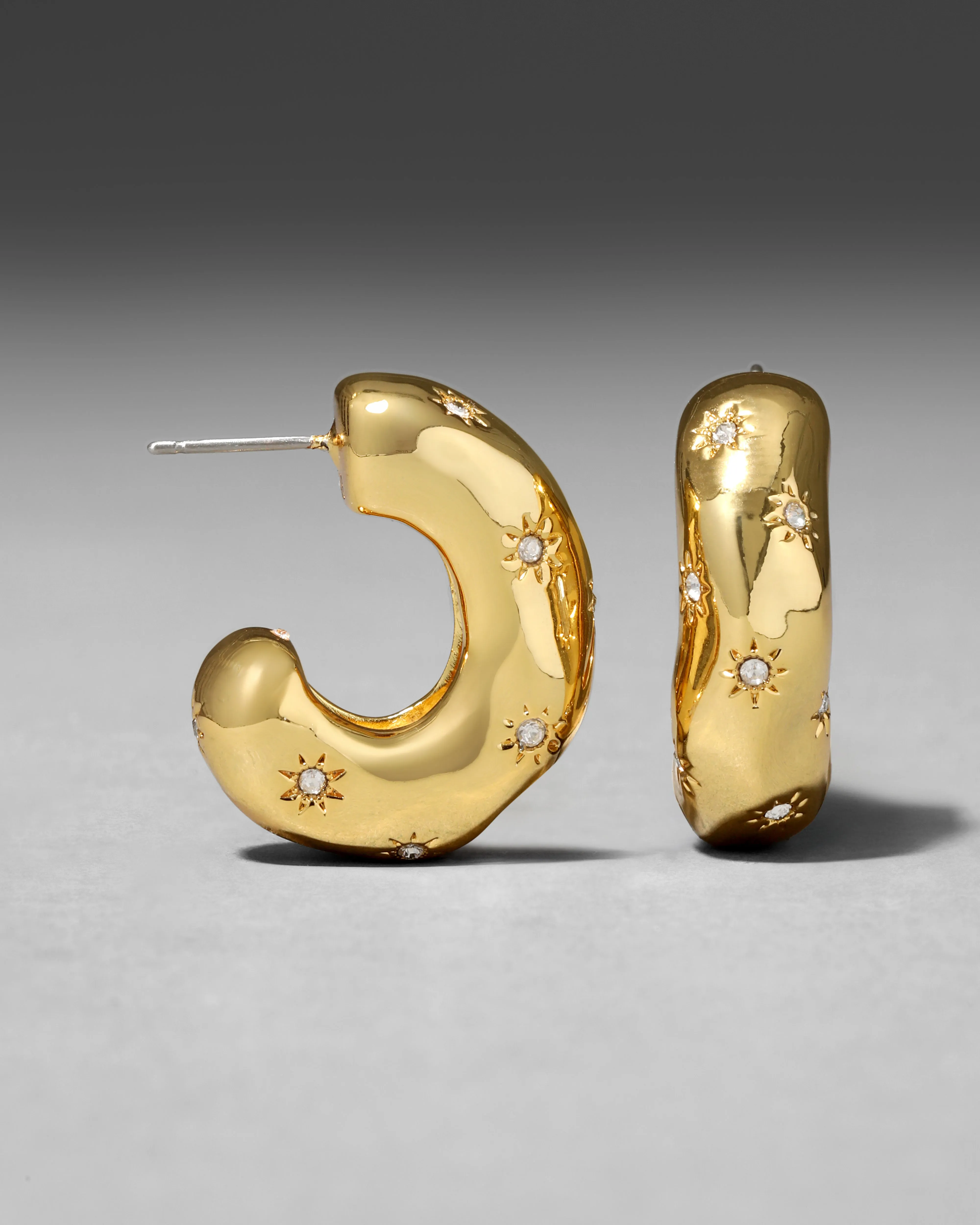 Starburst Crystal Huggie Earring sold by Alexis Bittar