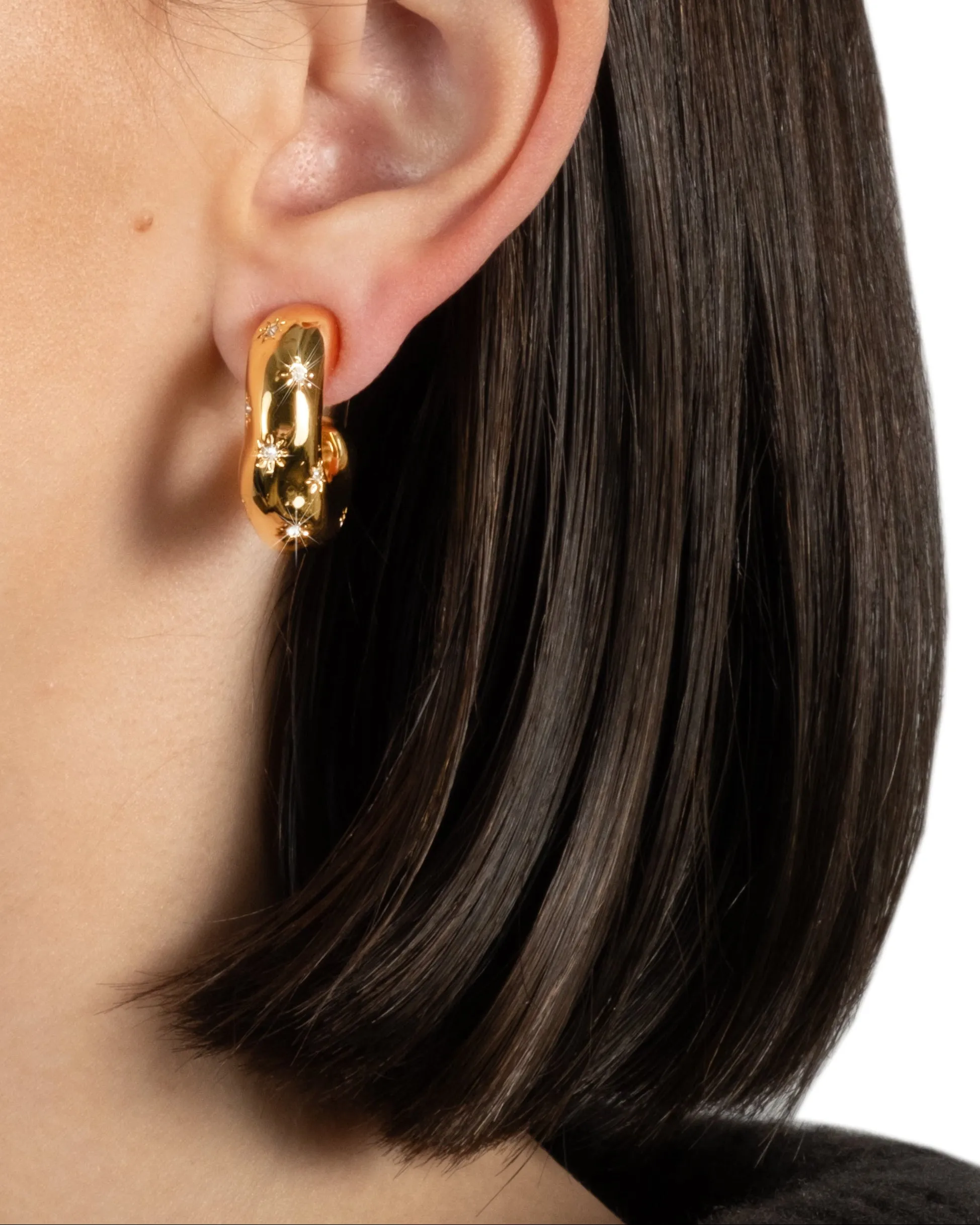 Starburst Crystal Huggie Earring sold by Alexis Bittar product image thumbnail 3