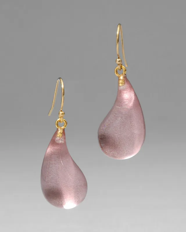 Lucite Dewdrop Earring- Dusty Rose sold by Alexis Bittar