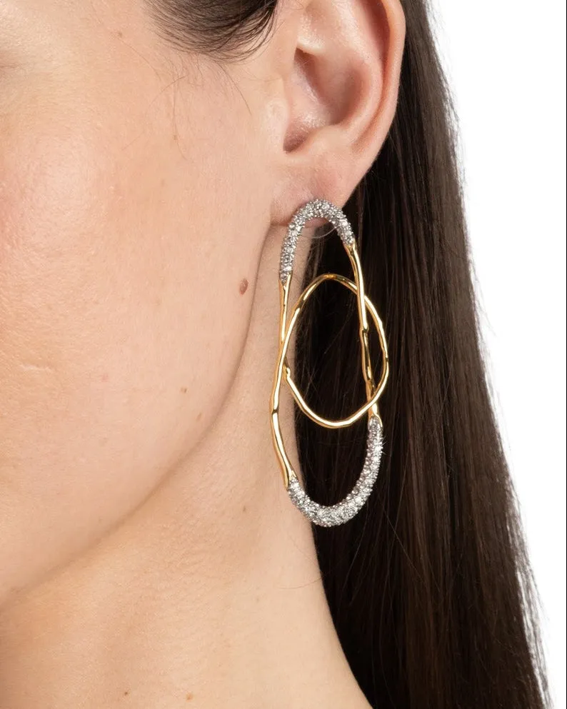 Solanales Crystal Large Orbit Earring sold by Alexis Bittar product image thumbnail 3