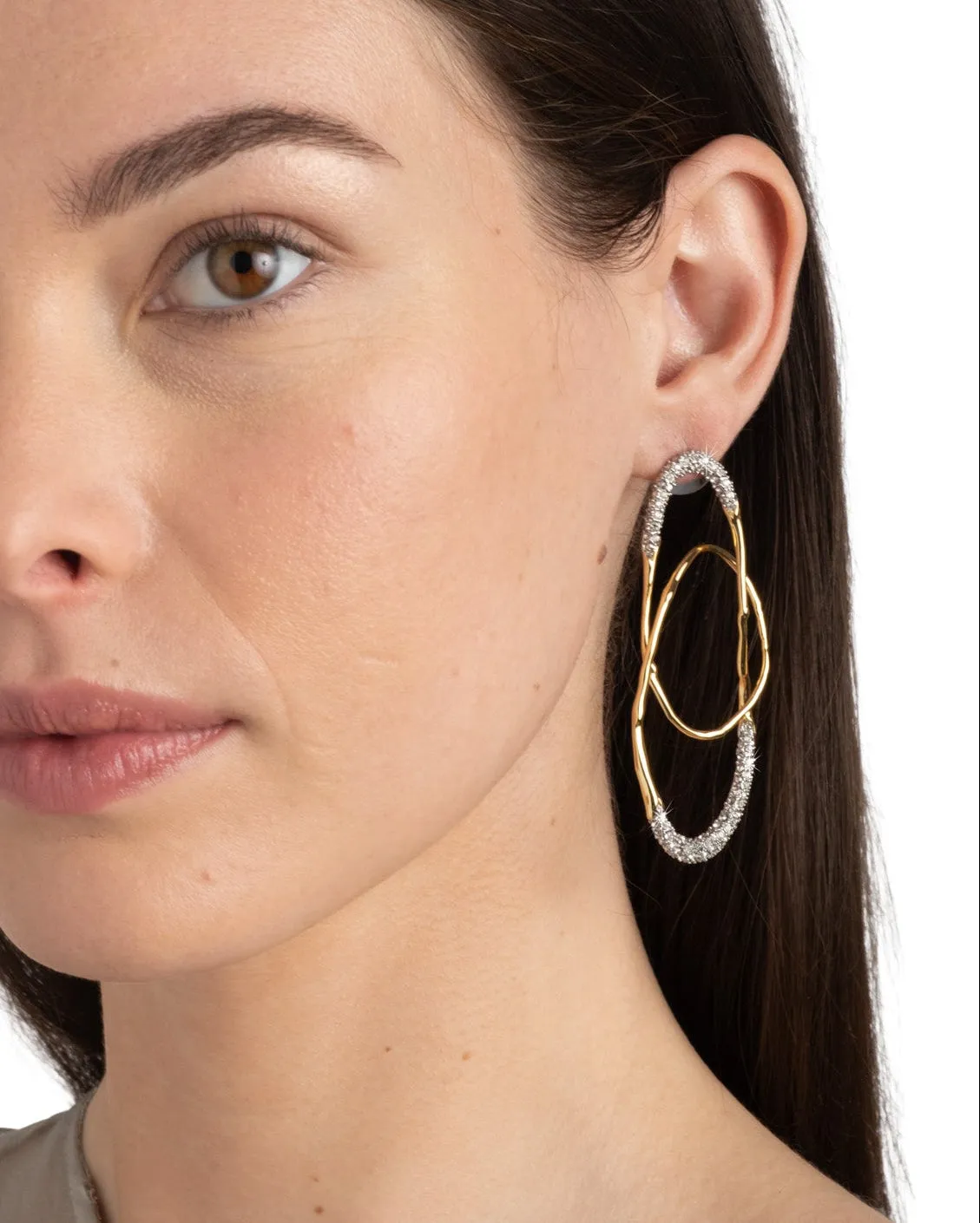 Solanales Crystal Large Orbit Earring sold by Alexis Bittar product image thumbnail 5