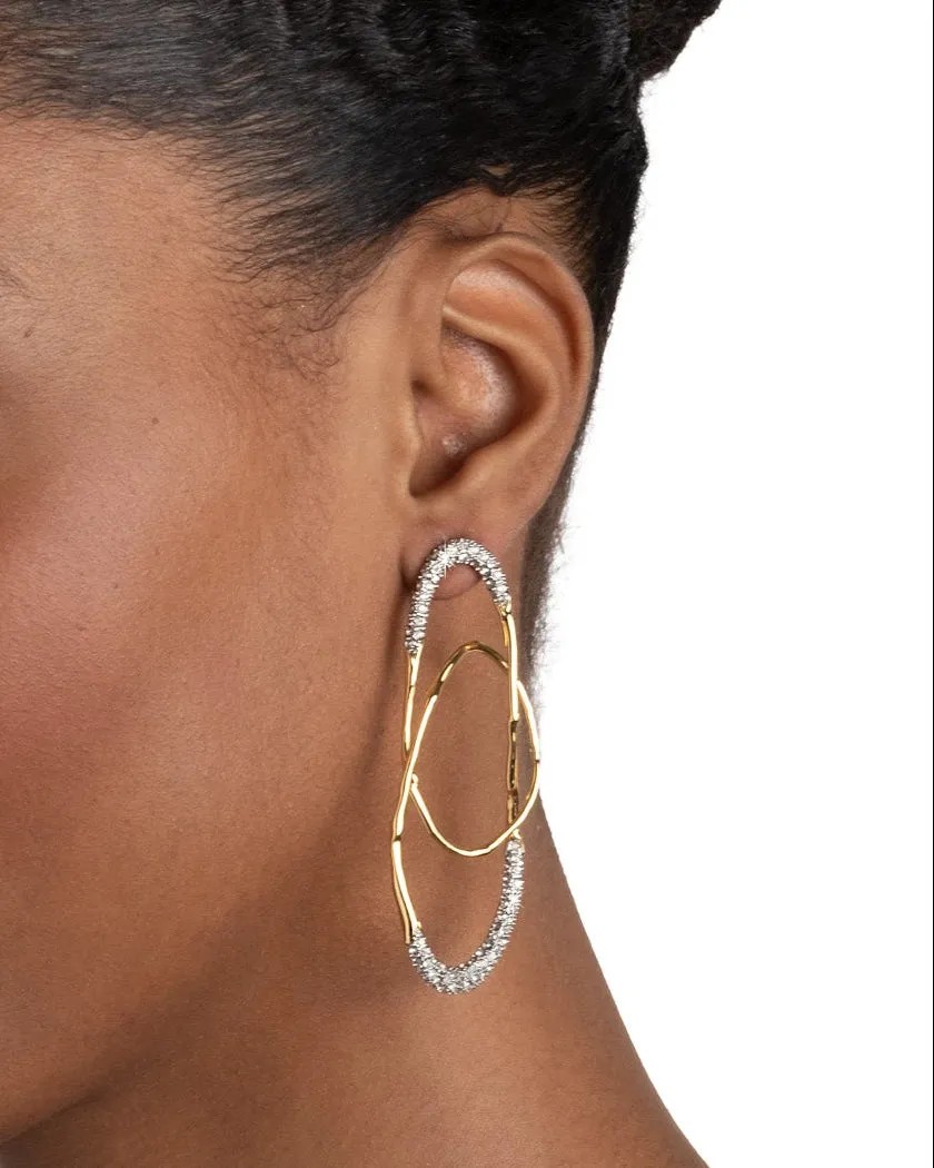 Solanales Crystal Large Orbit Earring sold by Alexis Bittar product image thumbnail 2