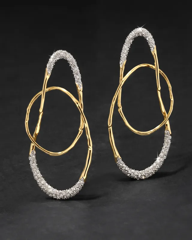 Solanales Crystal Large Orbit Earring sold by Alexis Bittar