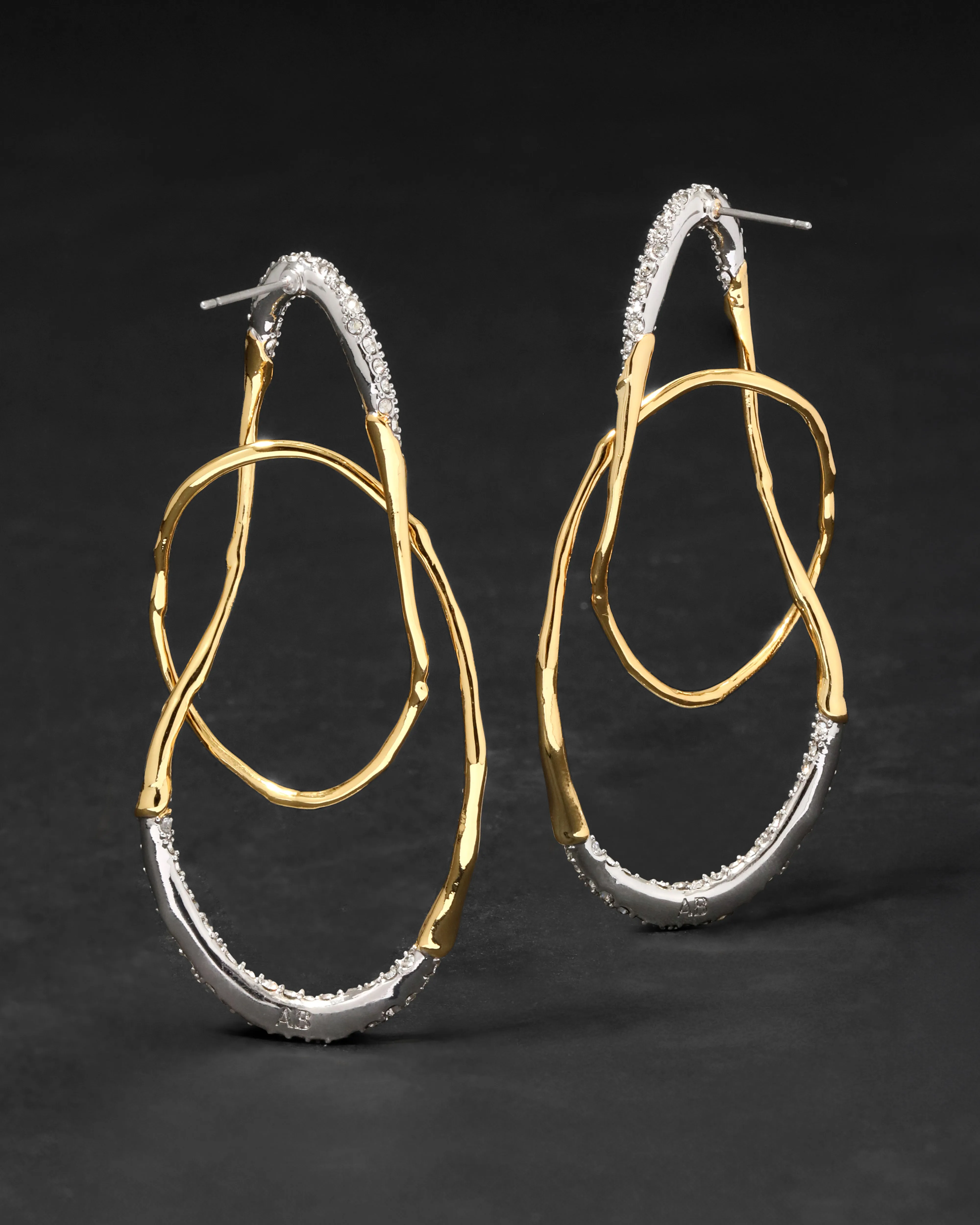Solanales Crystal Large Orbit Earring sold by Alexis Bittar product image thumbnail 4