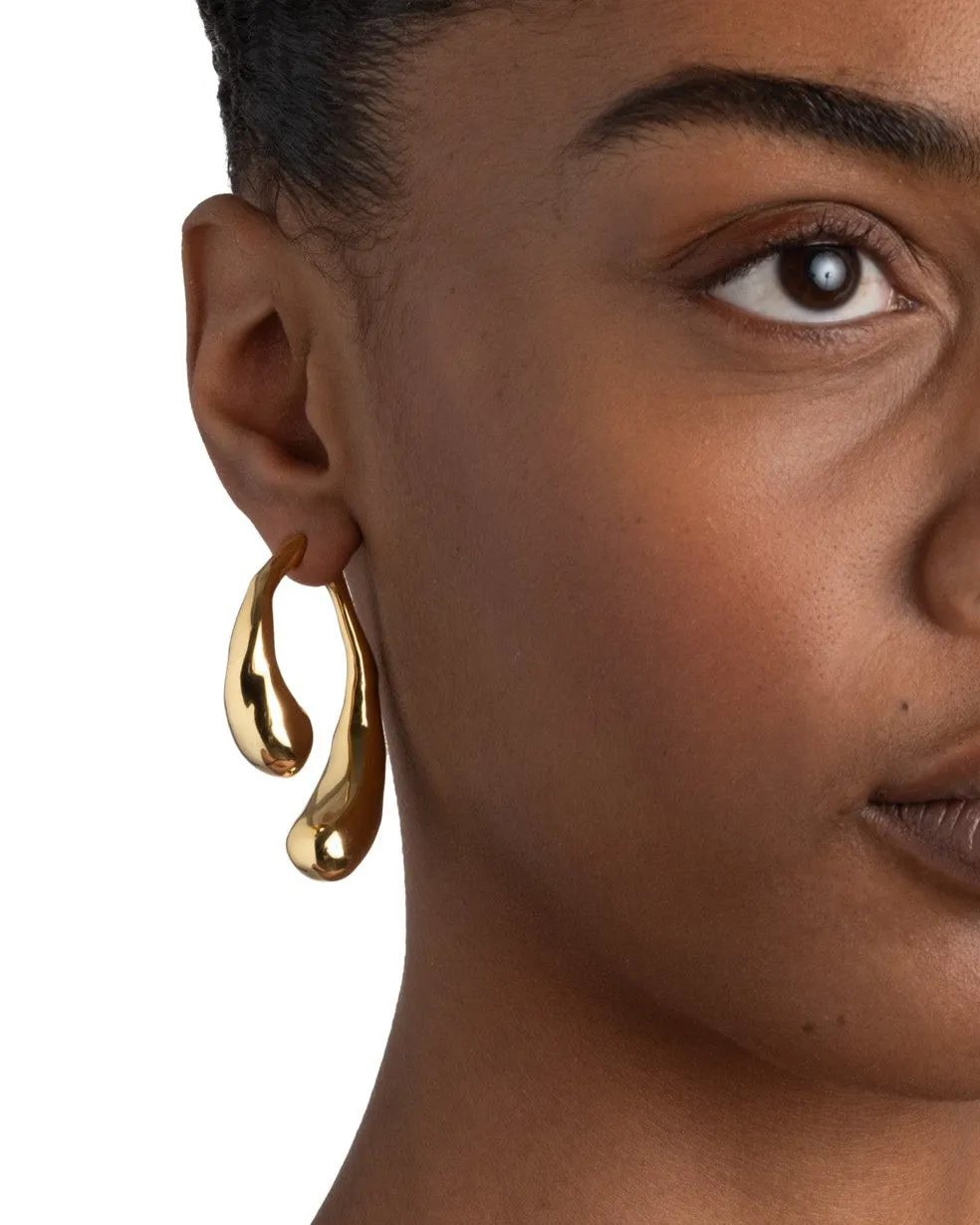 Molten Gold Scoop Front Back Earring sold by Alexis Bittar product image thumbnail 2