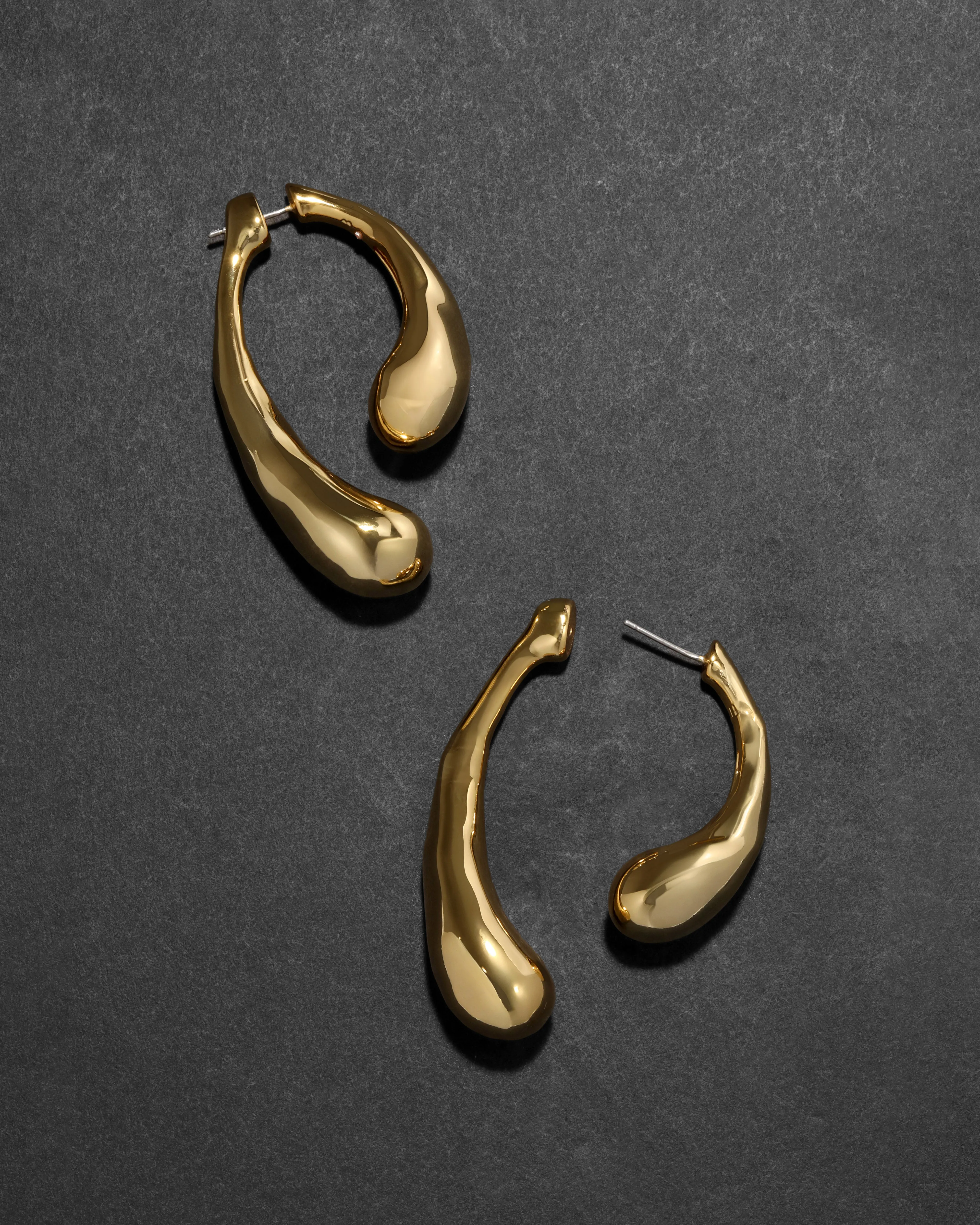 Molten Gold Scoop Front Back Earring sold by Alexis Bittar product image thumbnail 5