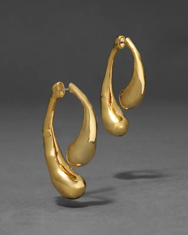 Molten Gold Scoop Front Back Earring sold by Alexis Bittar