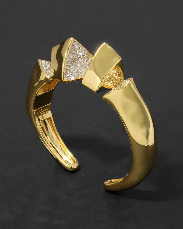 Solanales Crystal Peak Hinge Cuff Bracelet sold by Alexis Bittar
