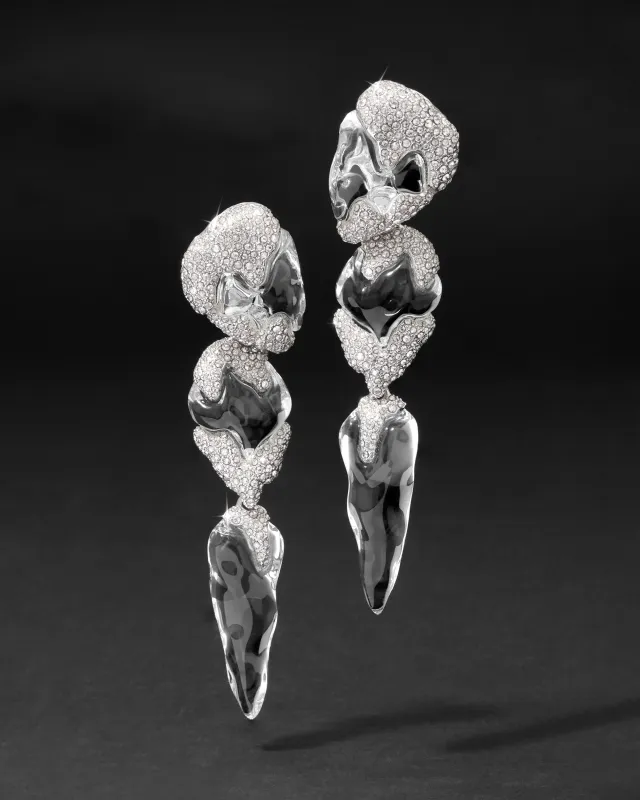 Silverlake Lucite Large Clip Earring sold by Alexis Bittar