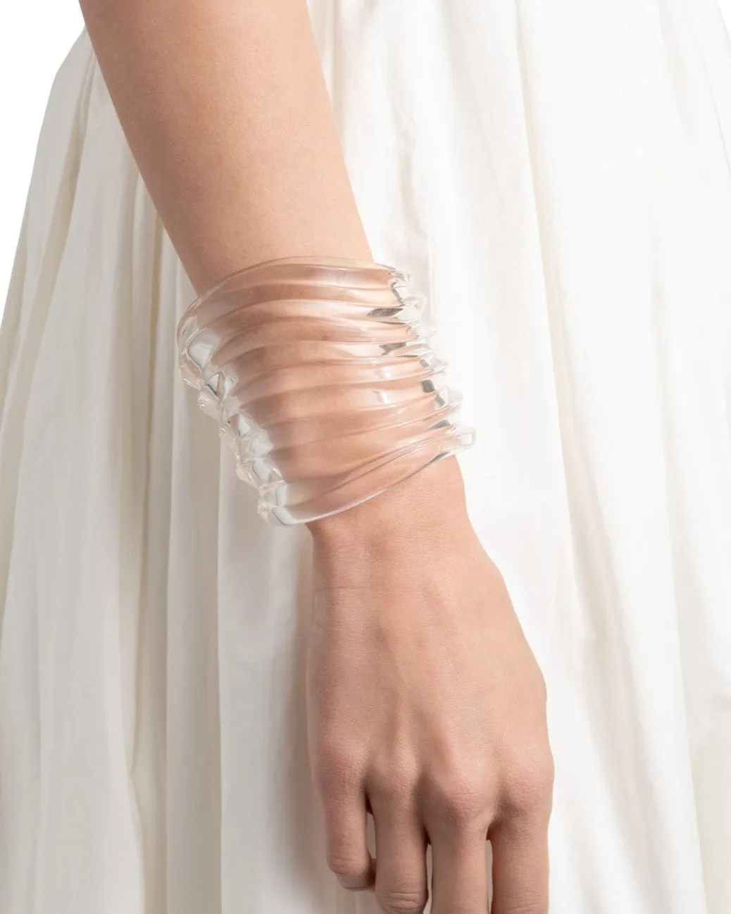 Liquid Lucite Wide Ripple Cuff sold by Alexis Bittar product image thumbnail 2