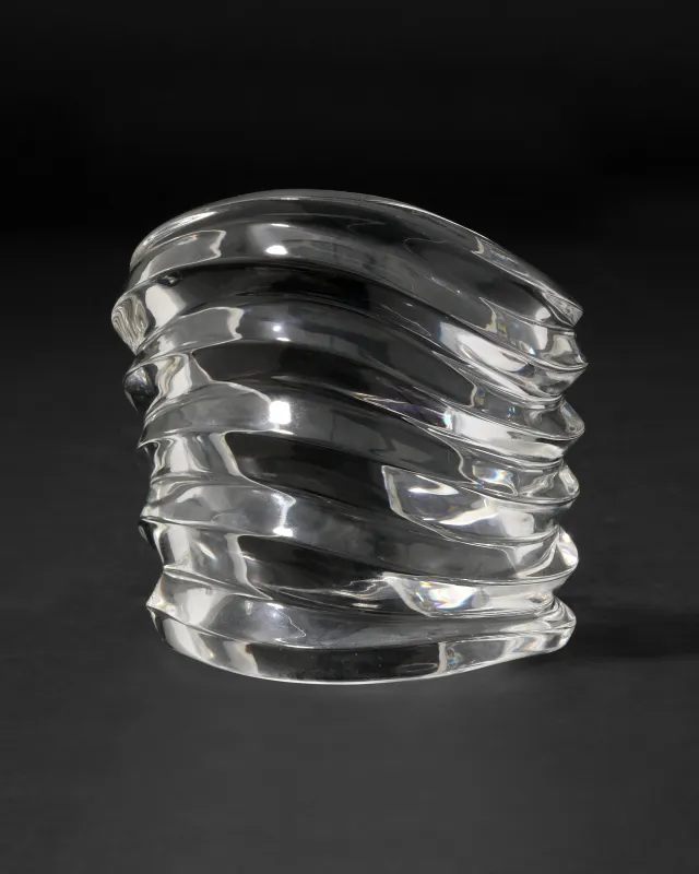 Liquid Lucite Wide Ripple Cuff made by Alexis Bittar