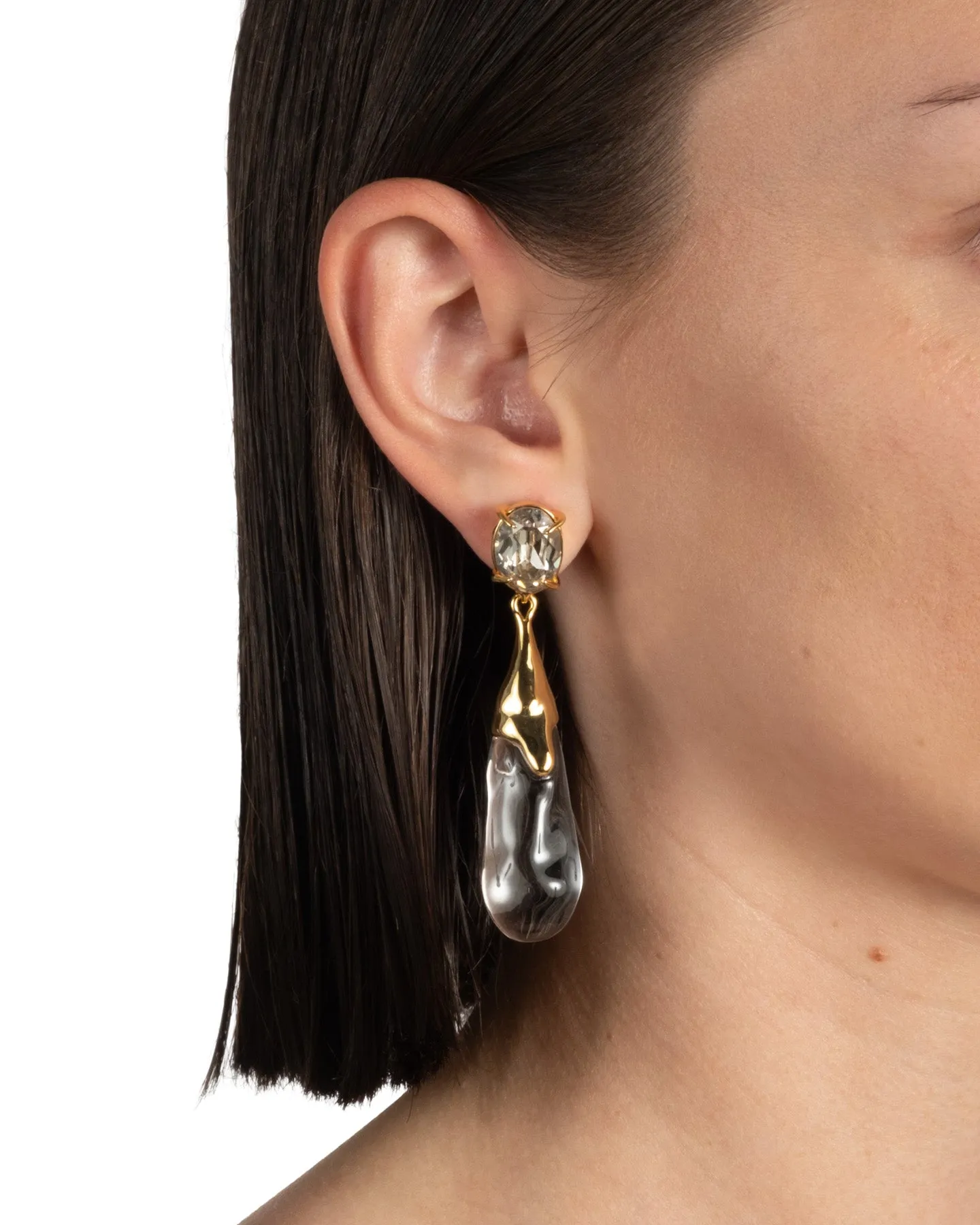 Bonbon Crystal Small Teardrop Earring- Clear sold by Alexis Bittar product image thumbnail 5