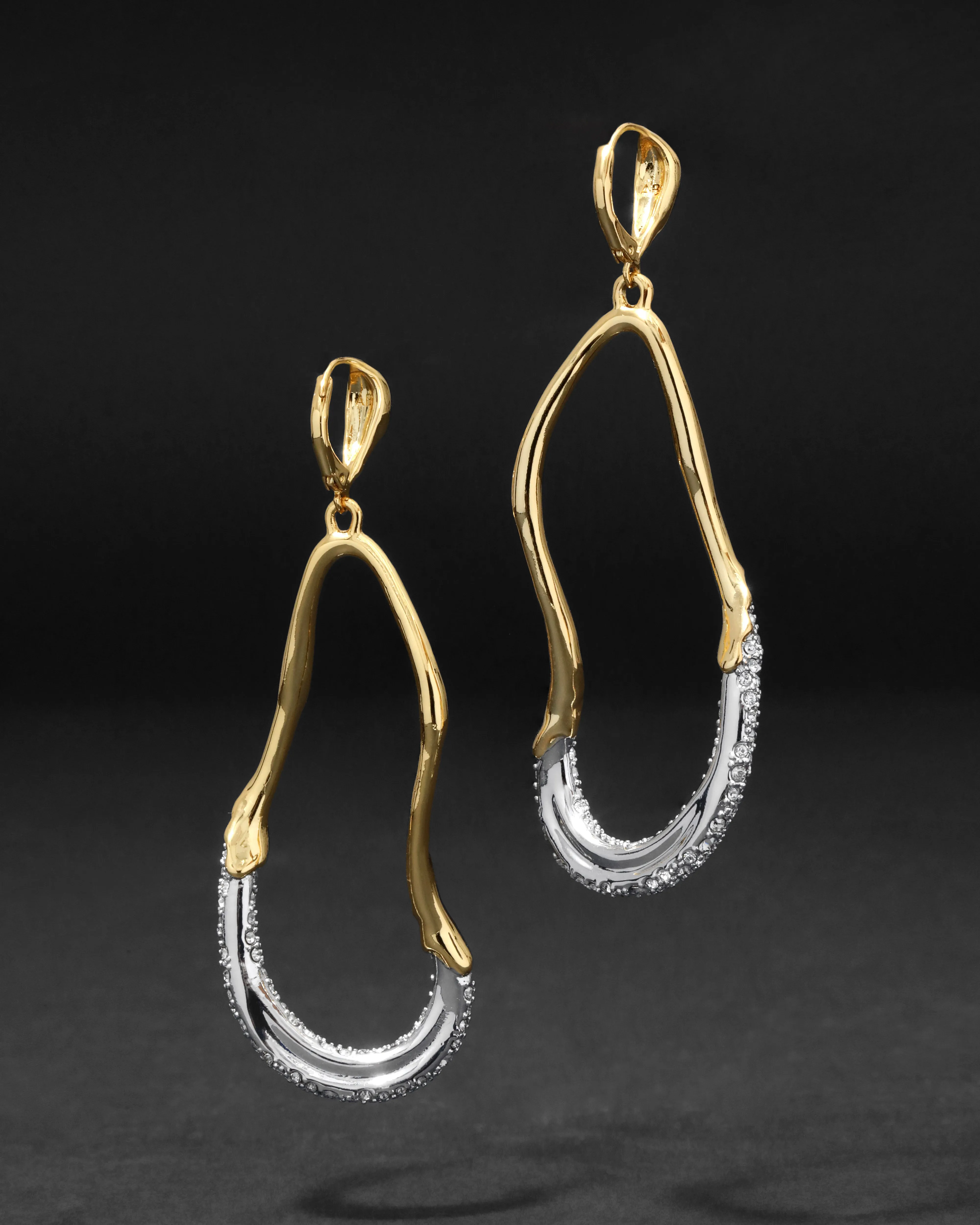 Solanales Crystal Curve Leverback Drop Earring sold by Alexis Bittar product image thumbnail 4