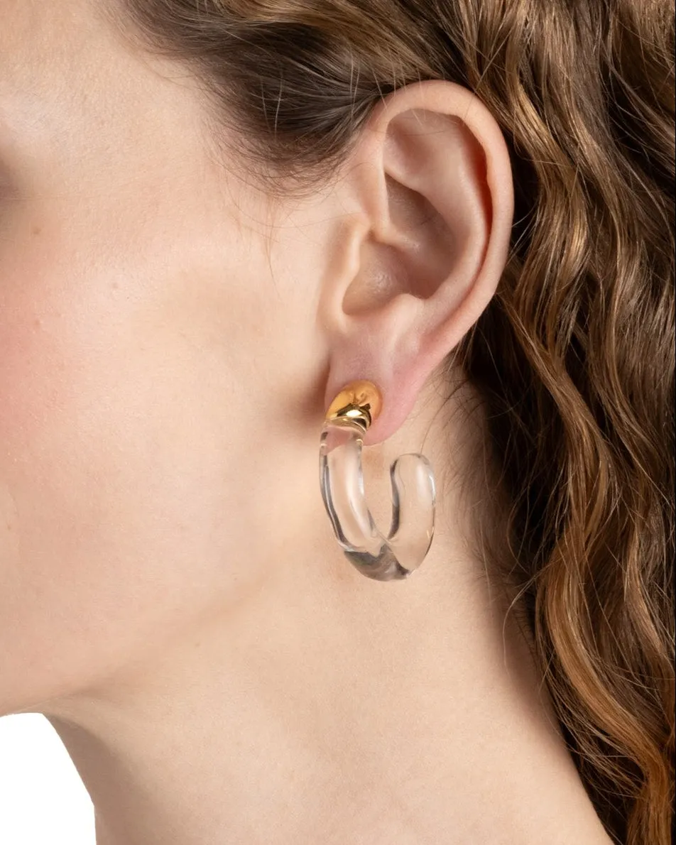 Liquid Lucite Front Back Hoop Earring sold by Alexis Bittar product image thumbnail 5