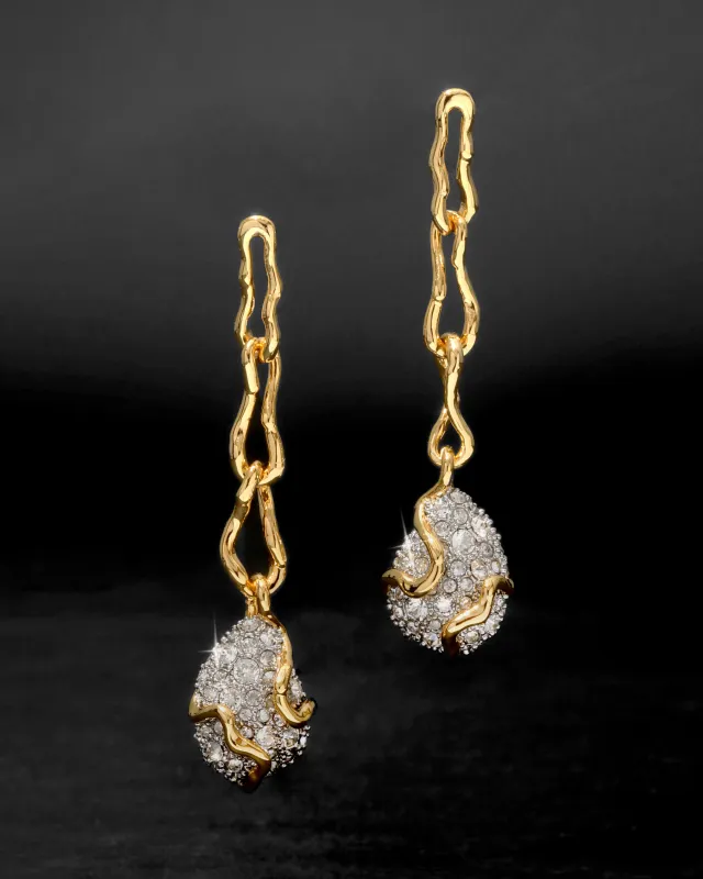 Solanales Crystal Linked Pebble Earring sold by Alexis Bittar