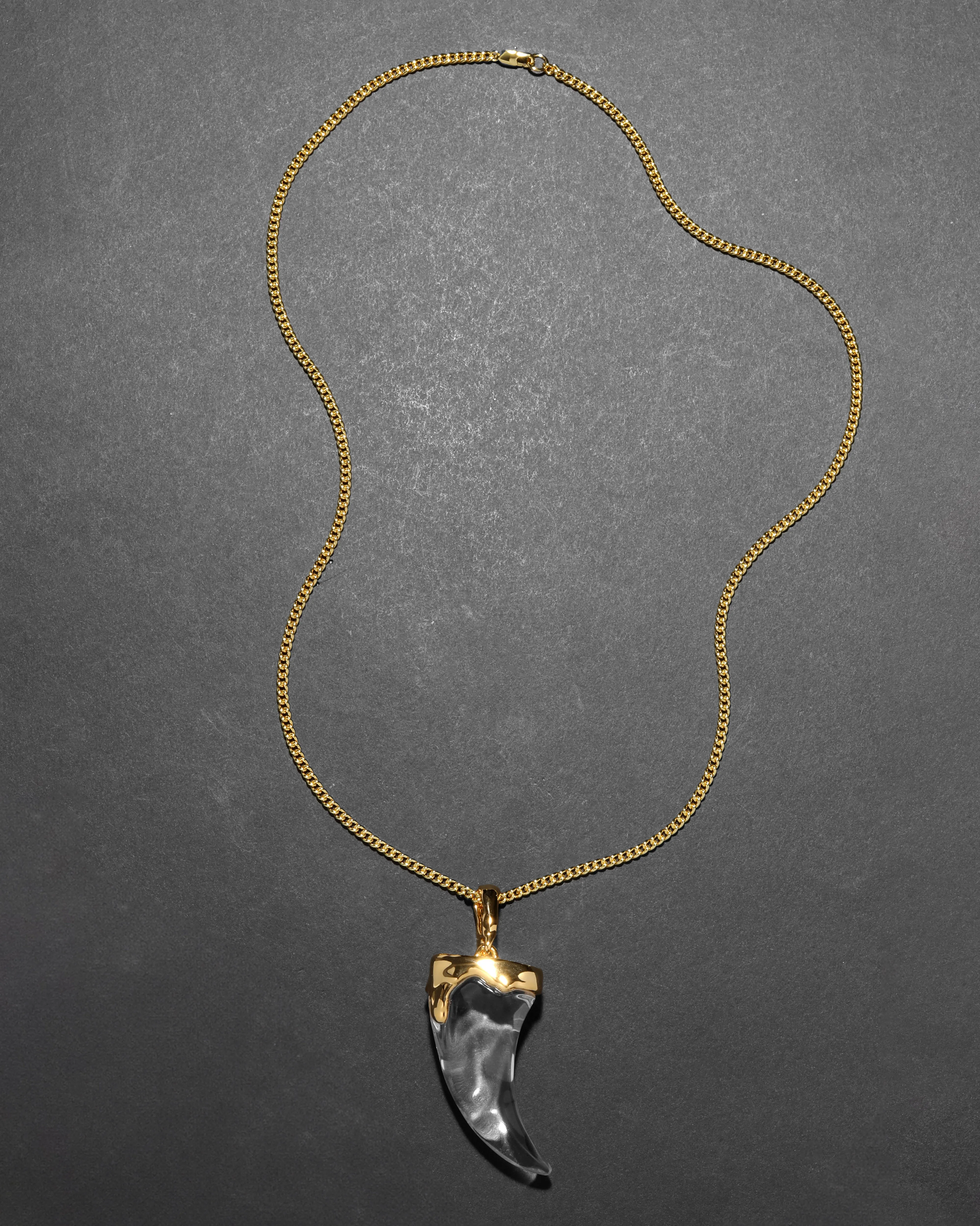 Liquid Lucite Horn Pendant Necklace sold by Alexis Bittar product image thumbnail 3