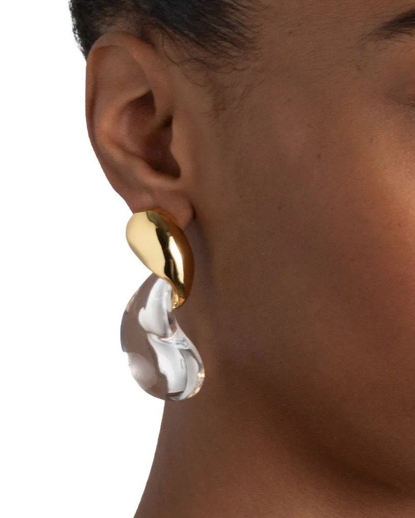 Liquid Lucite Modernist Earring sold by Alexis Bittar product image thumbnail 2