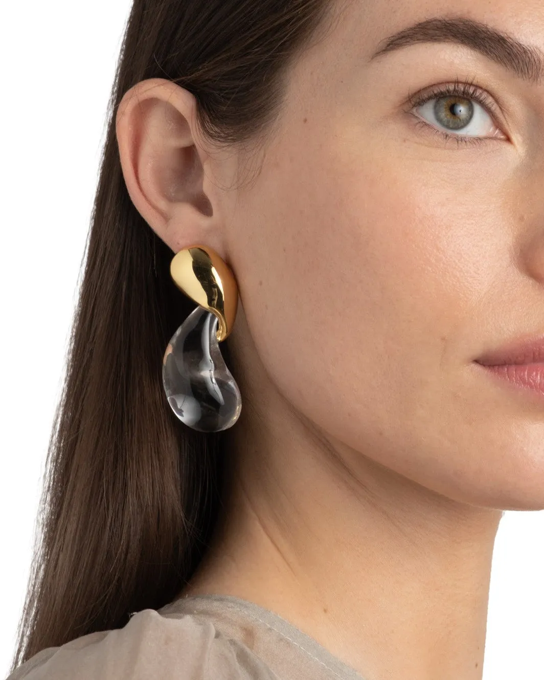 Liquid Lucite Modernist Earring sold by Alexis Bittar product image thumbnail 3