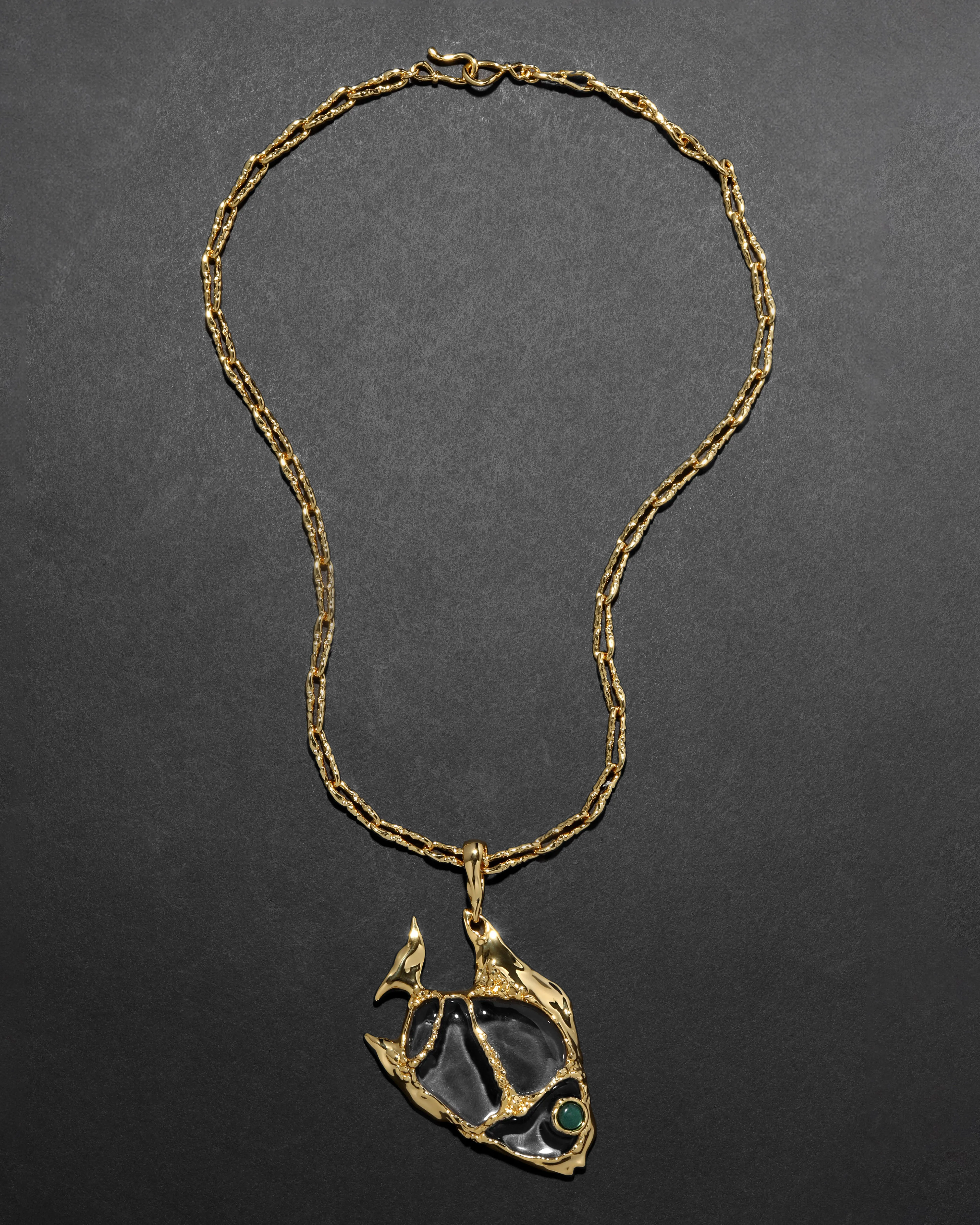 Liquid Lucite Angelfish Pendant Necklace sold by Alexis Bittar product image thumbnail 4