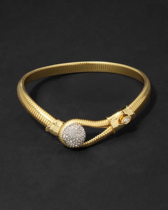 Solanales Crystal Pebble Collar Necklace sold by Alexis Bittar