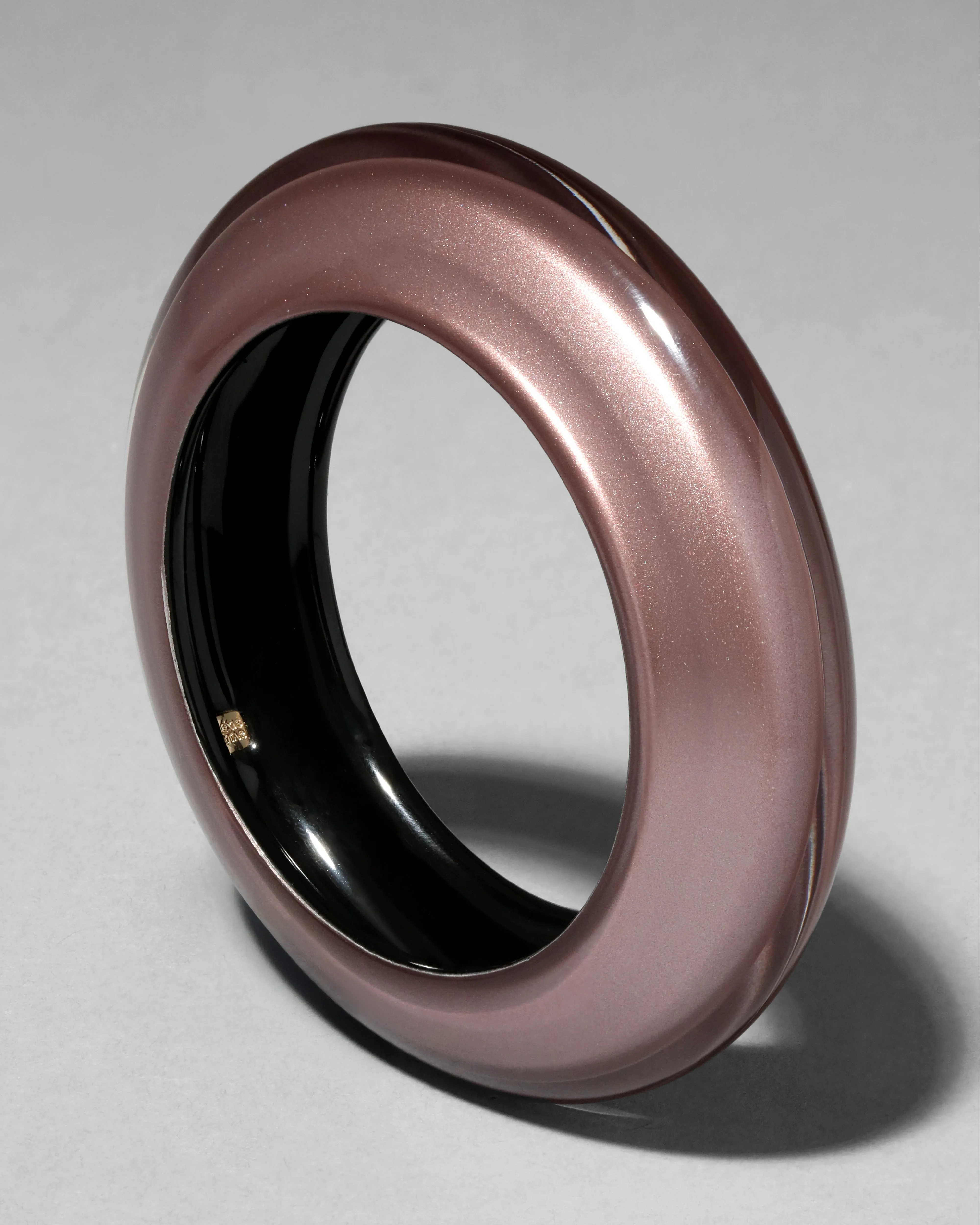 Lucite Saucer Bangle Bracelet- Dusty Rose sold by Alexis Bittar product image thumbnail 4