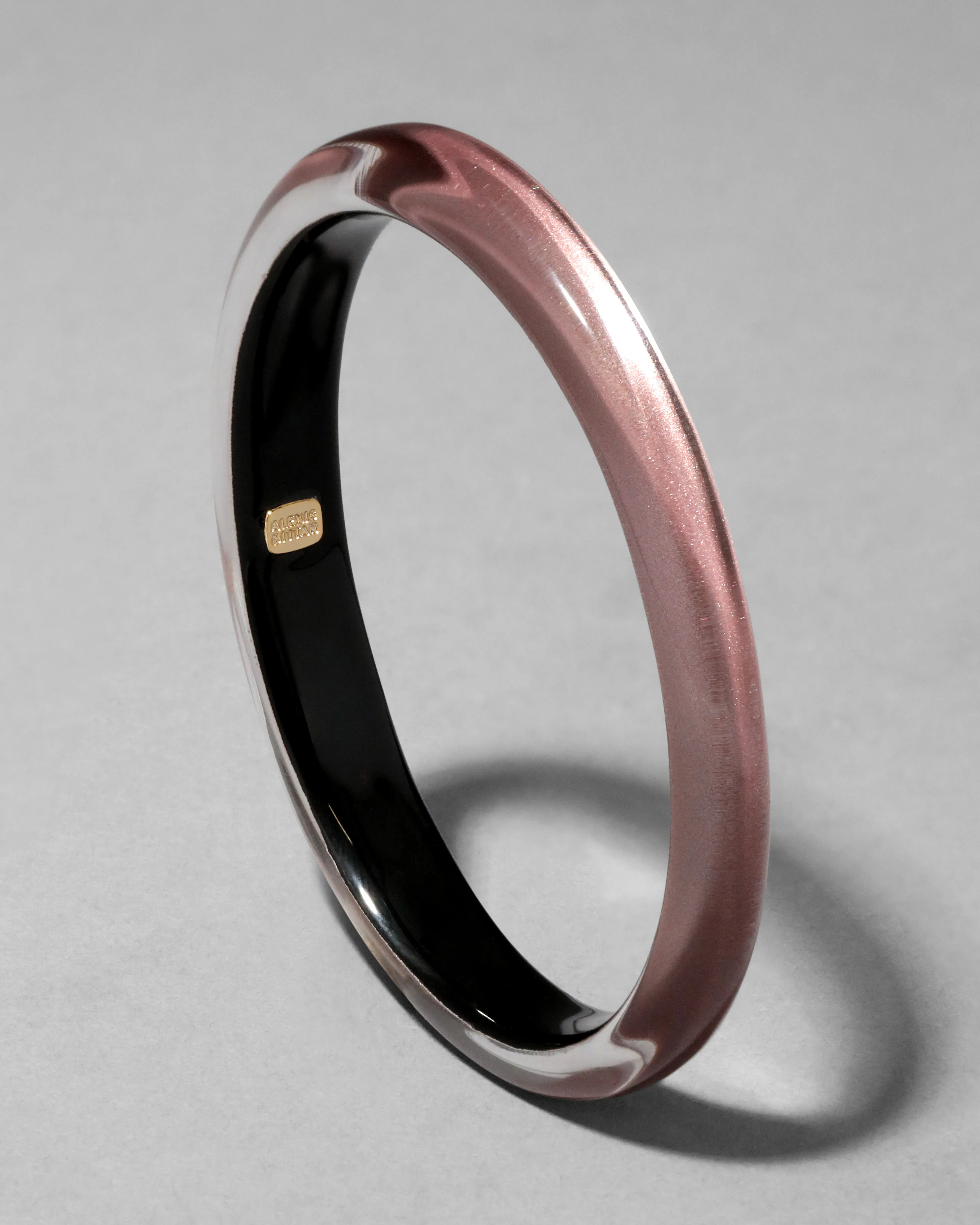 Lucite Skinny Bangle- Dusty Rose sold by Alexis Bittar product image thumbnail 3