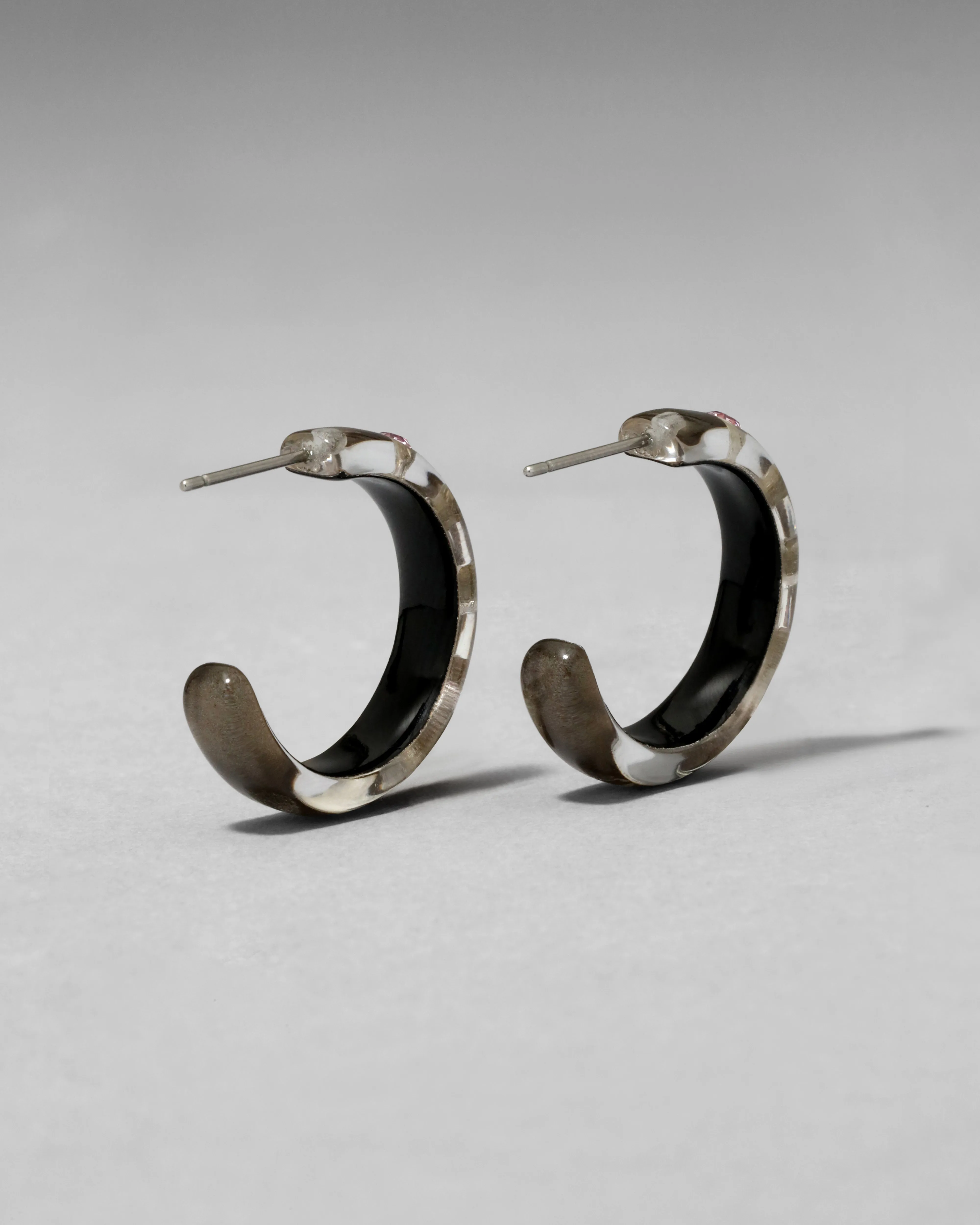 Lucite Crystal Hoop Earring- Dune sold by Alexis Bittar product image thumbnail 4
