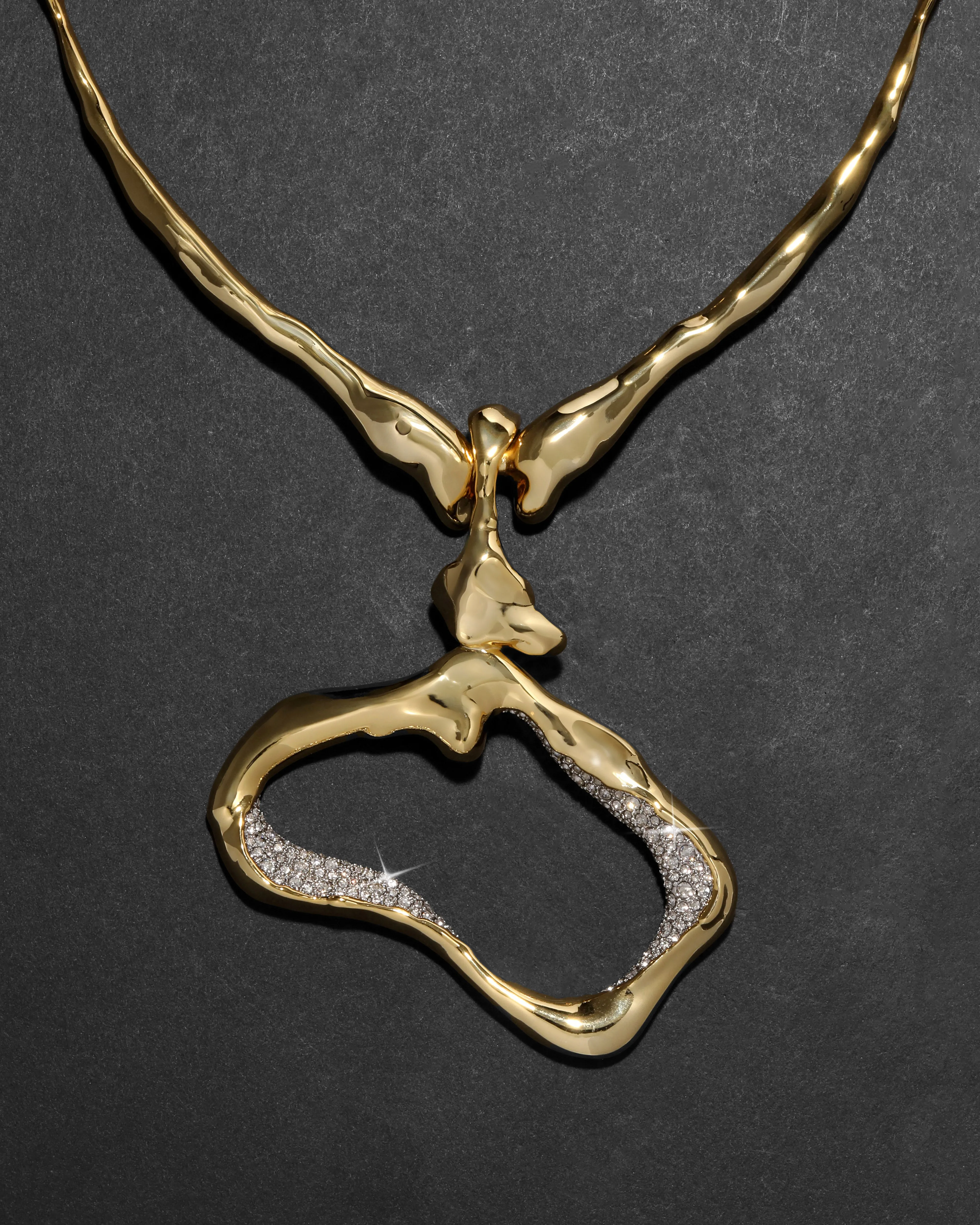 Solanales Crystal Modernist Collar Necklace sold by Alexis Bittar product image thumbnail 4