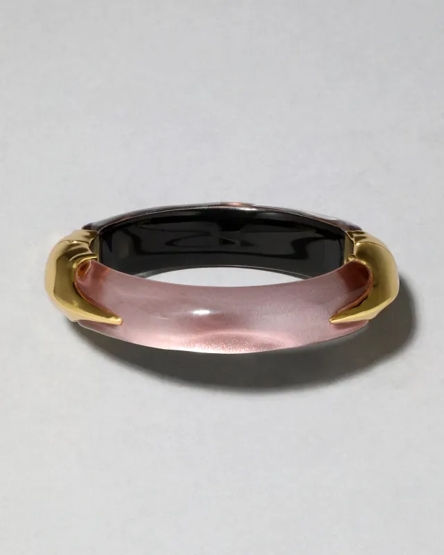 Lucite Claw Hinge Bracelet- Dusty Rose sold by Alexis Bittar