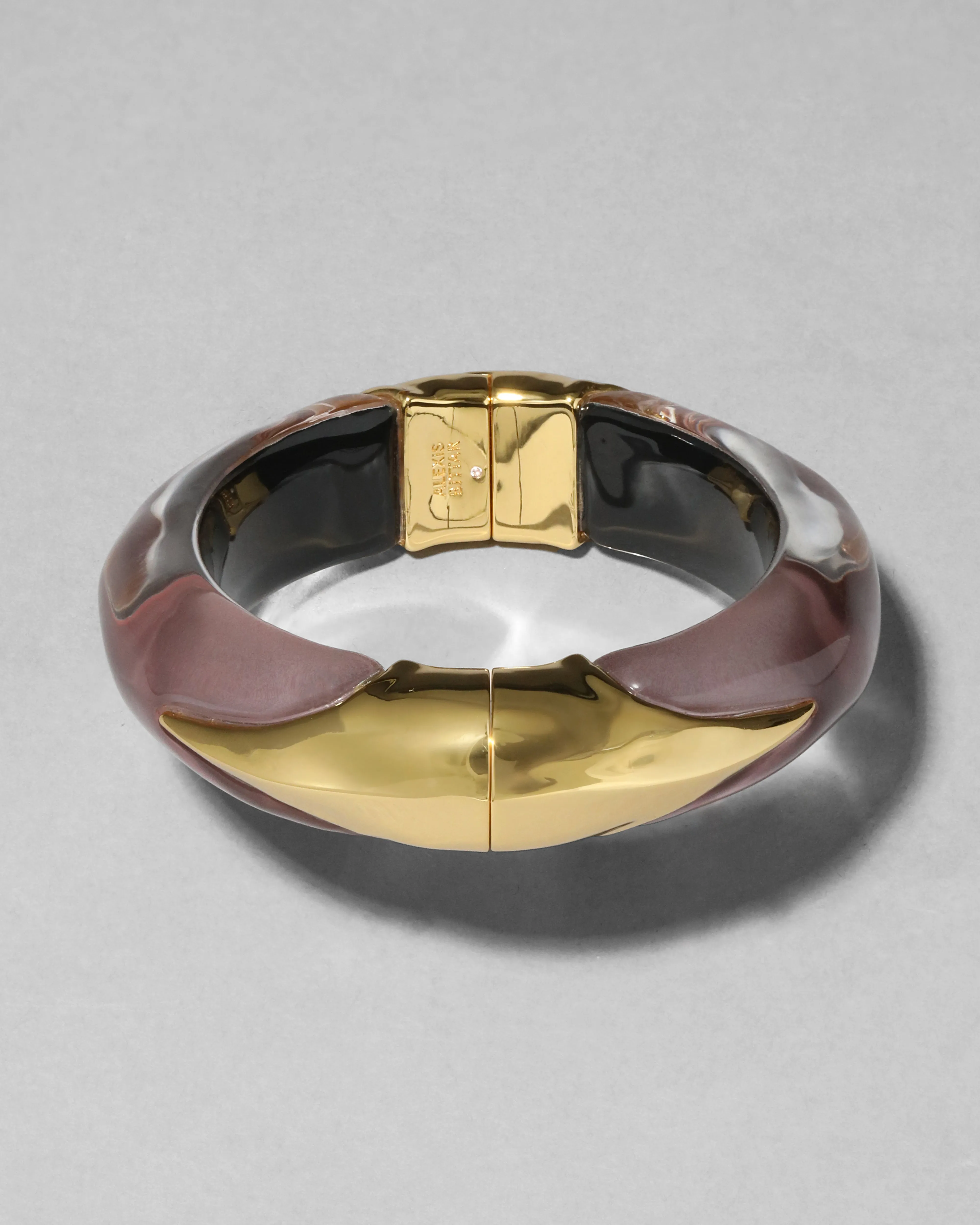 Lucite Claw Hinge Bracelet- Dusty Rose sold by Alexis Bittar product image thumbnail 4