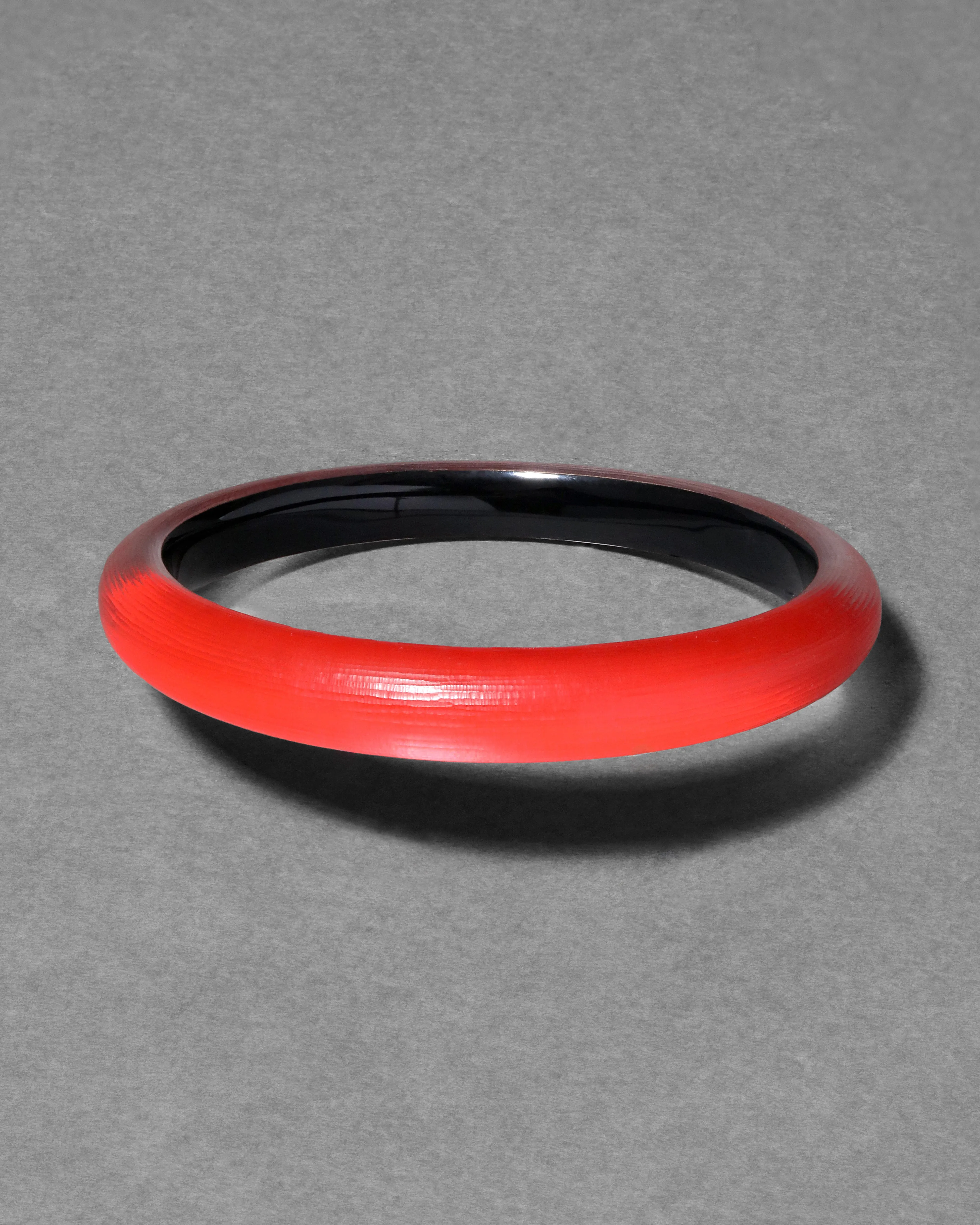 Lucite Skinny Bangle- Lipstick Red sold by Alexis Bittar
