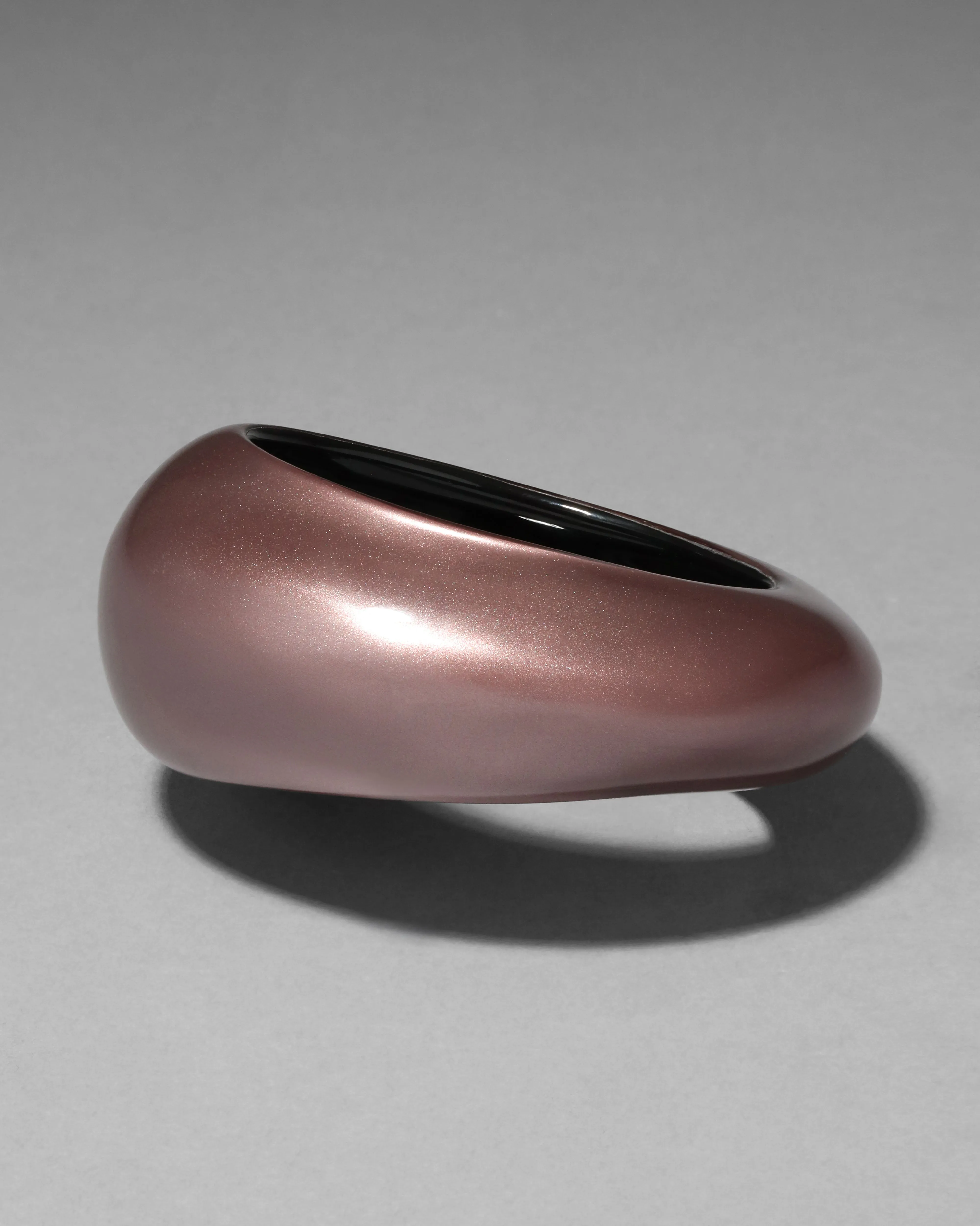 Puffy Lucite Tapered Bangle Bracelet- Dusty Rose sold by Alexis Bittar