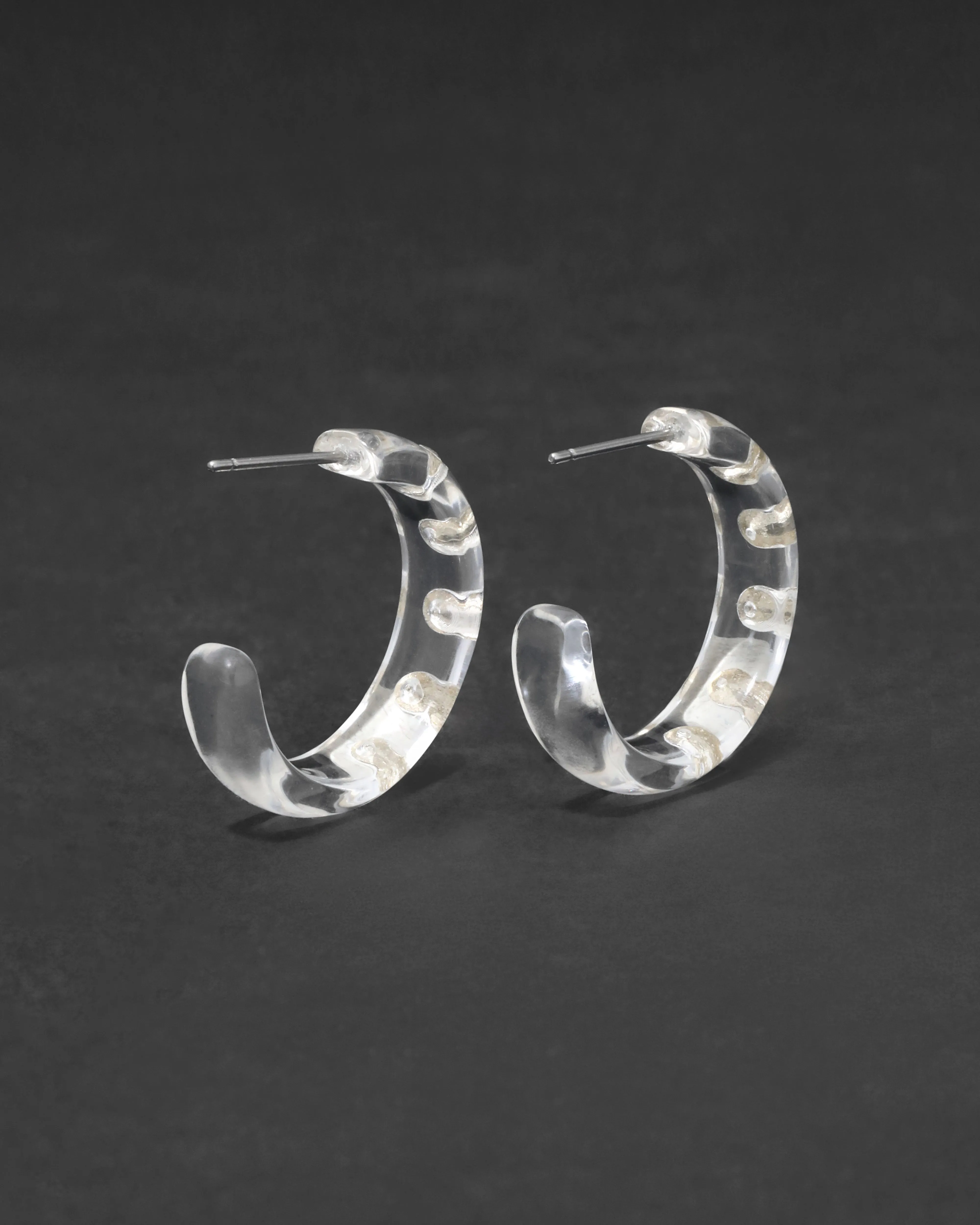 Lucite Crystal Hoop Earring- Clear sold by Alexis Bittar product image thumbnail 5