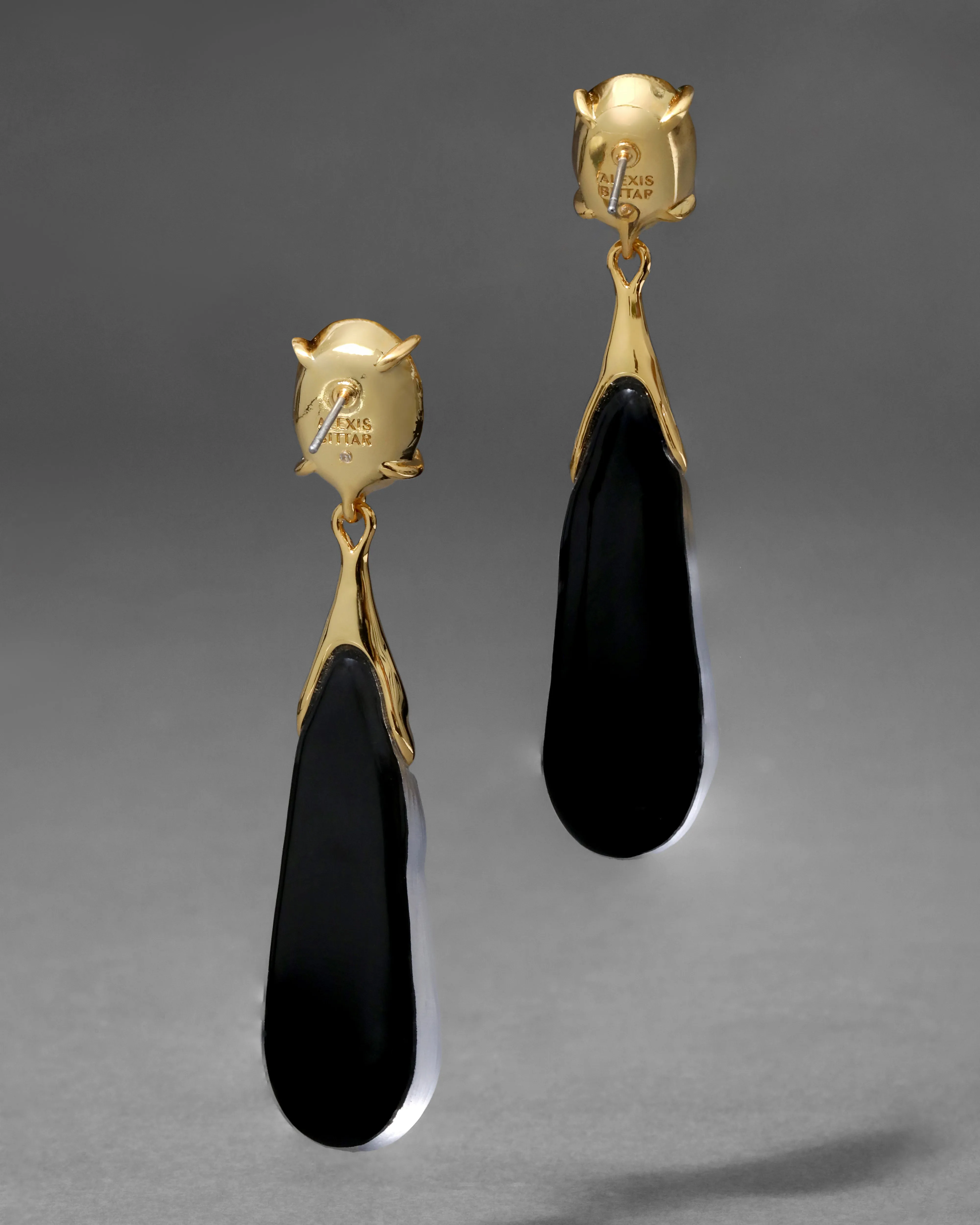 Bonbon Crystal Small Teardrop Earring- Steel Blue sold by Alexis Bittar product image thumbnail 4