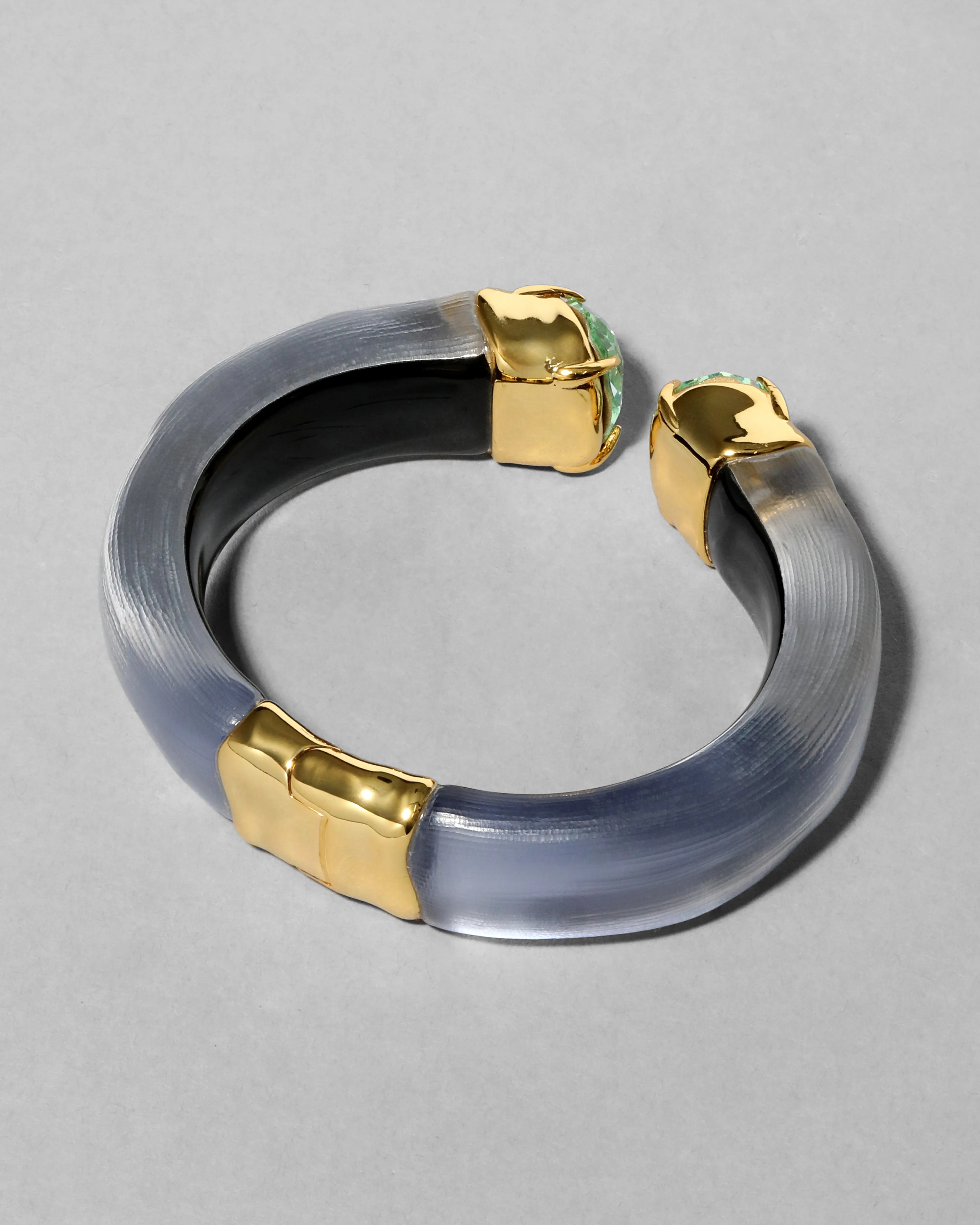 Bonbon Crystal Lucite Hinge Bracelet- Steel Blue sold by Alexis Bittar product image thumbnail 5