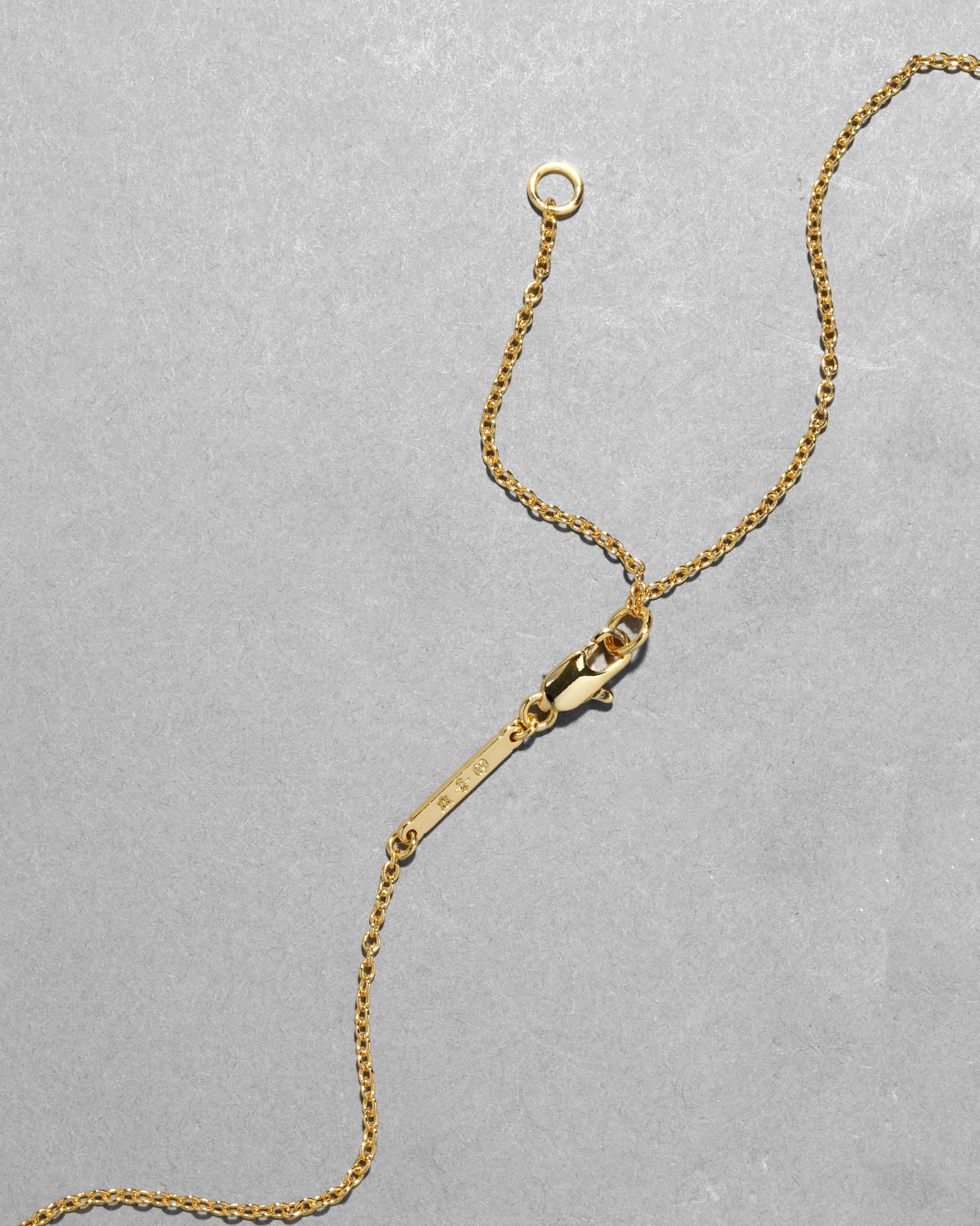 Gold Capped Crescent Lucite Necklace- Steel Blue sold by Alexis Bittar product image thumbnail 5